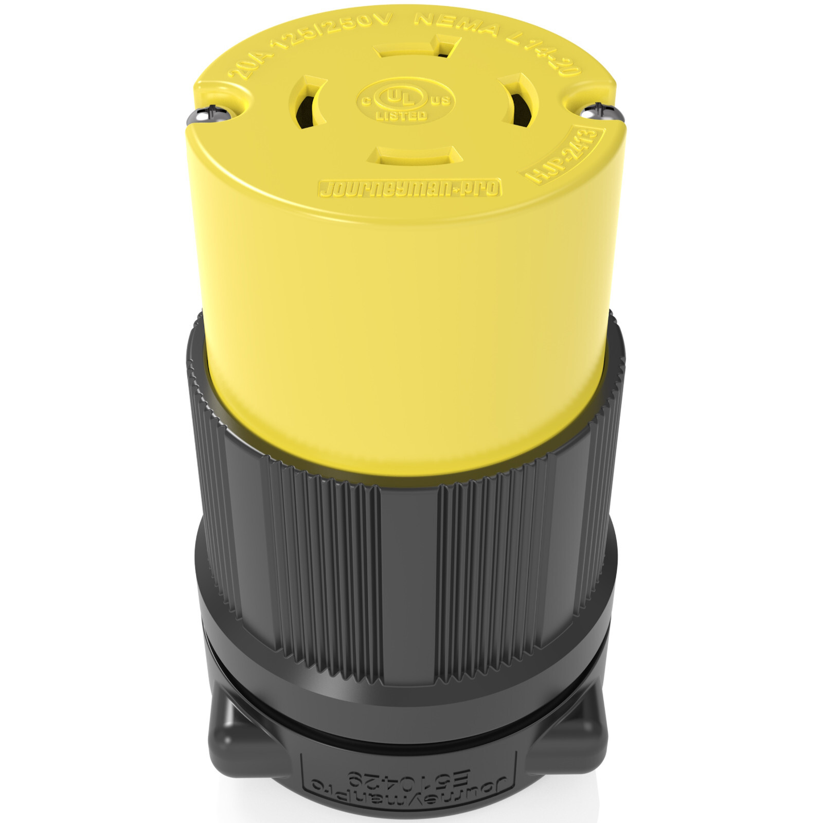 20 AMPS 125/250 Volts Turn Lock Connector Plug 4 Prong 20A L1420C 2413 L14-20R