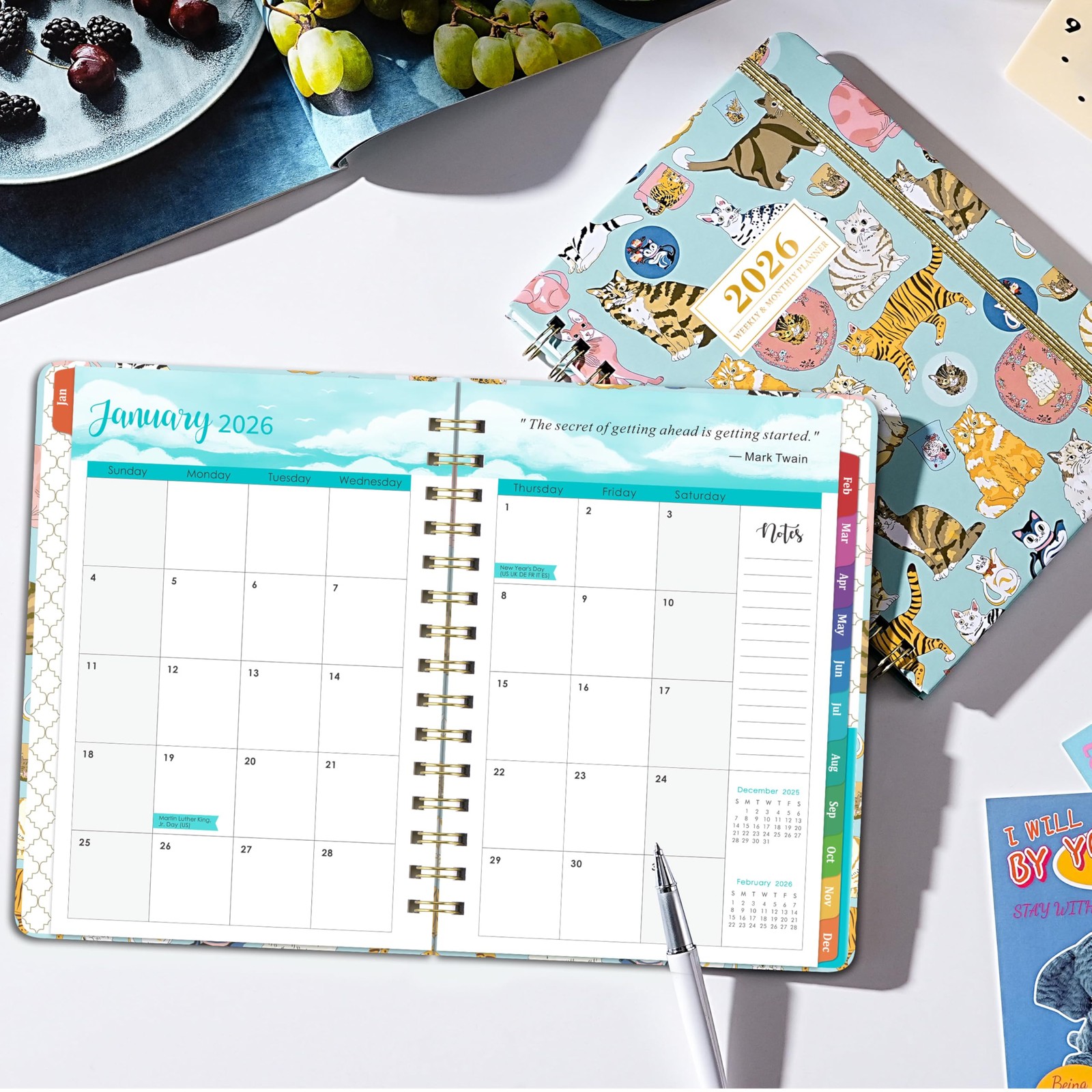 2026 Planner – 2026 Cats Planner Weekly and Monthly, January 2026 – December …