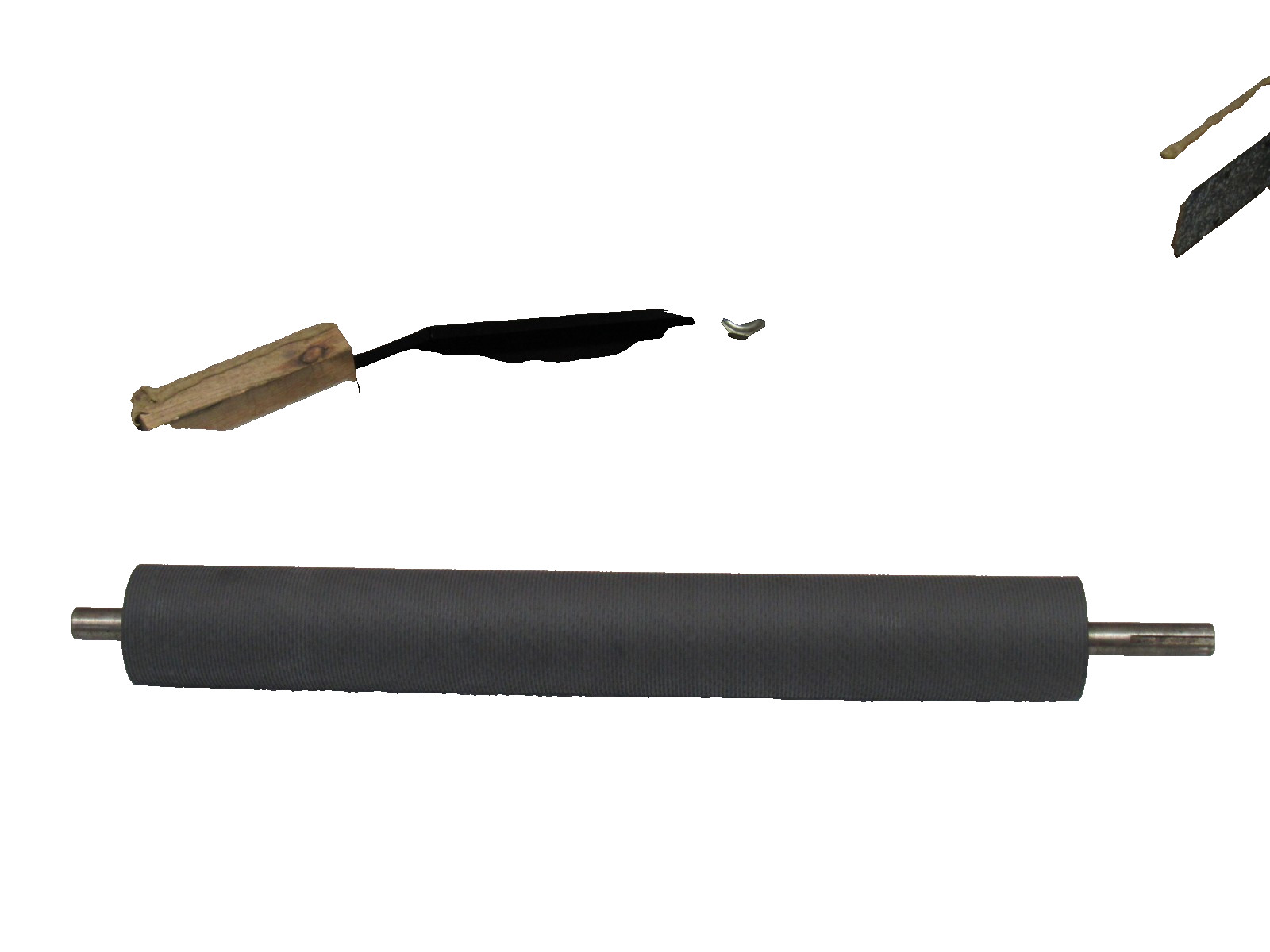 No Name Recovered Rubber Coated Conveyor Roller 3/4″ Shaft Dia 3X1-1/2″L Shaft