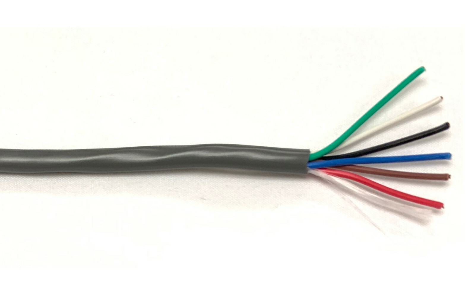 25 ft West Penn Wire 270 – 6 Conductor 22 Gauge Unshielded Cable CMR – USA Made!