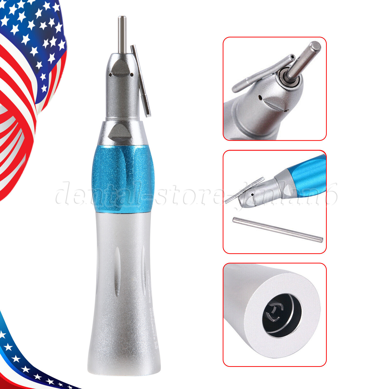 Dental Surgical 20° Straight Handpiece 1:1 Nose Cone External Irrigation