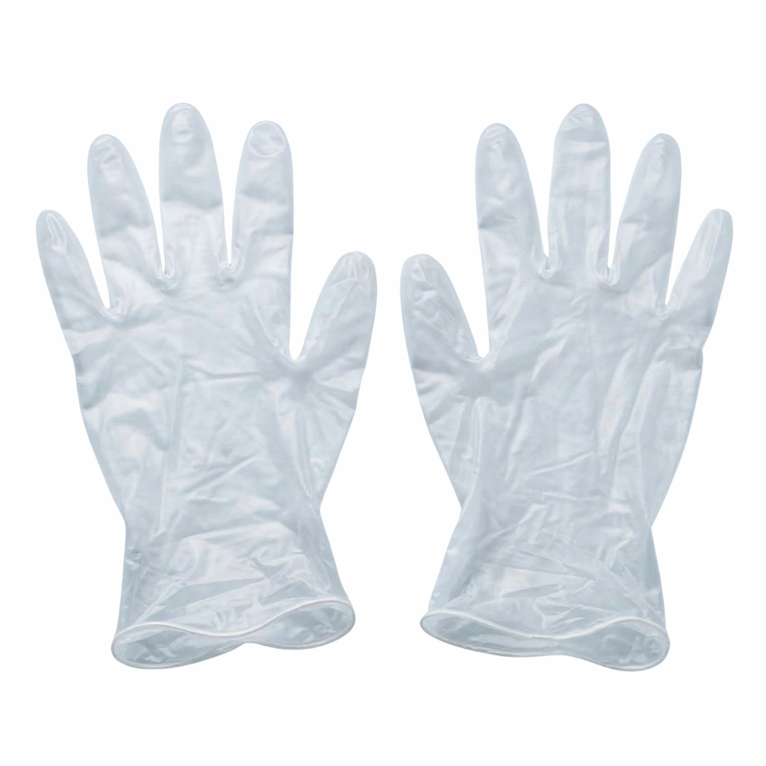 1000 Pcs Latex and Powder Free Vinyl Gloves 3 Mil 2XL, Clear, Disposable
