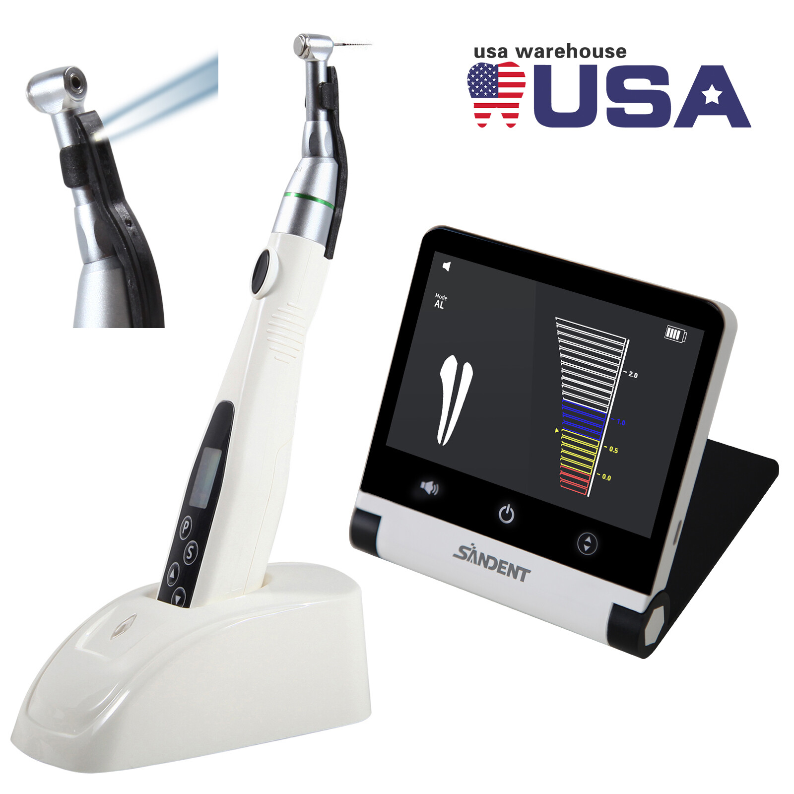 Wireless Dental 16:1 Endodontic LED Endo Motor /Apex Locator Root Cnal LCD OR