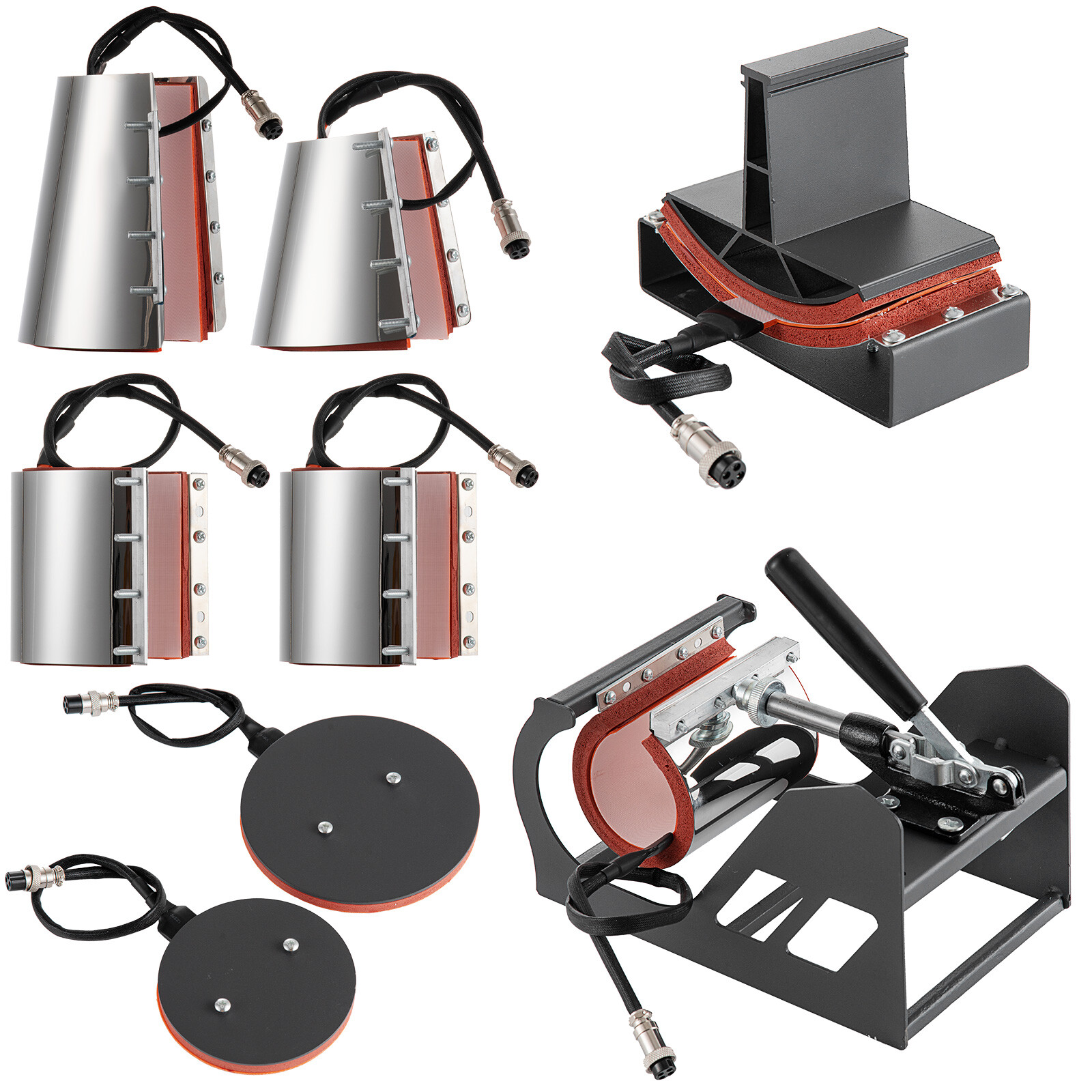 8 in 1 Heat Press Machine Swing Away Digital Sublimation T-Shirt/Mug/Plate Hat