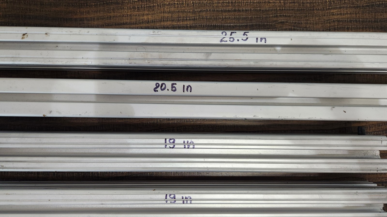 T-Slot Aluminum Extrusion Lot 6pc Mixed Profile CNC 3D Printer Frame Rail