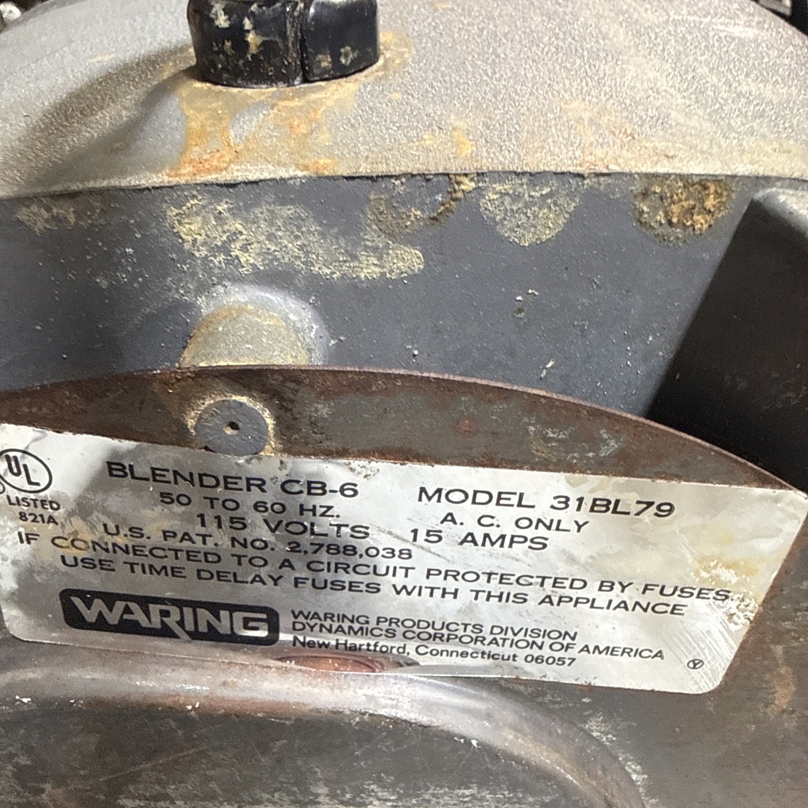 Waring CB-6 Commercial 1-Gal Blender Model (31bl79) See Description Please