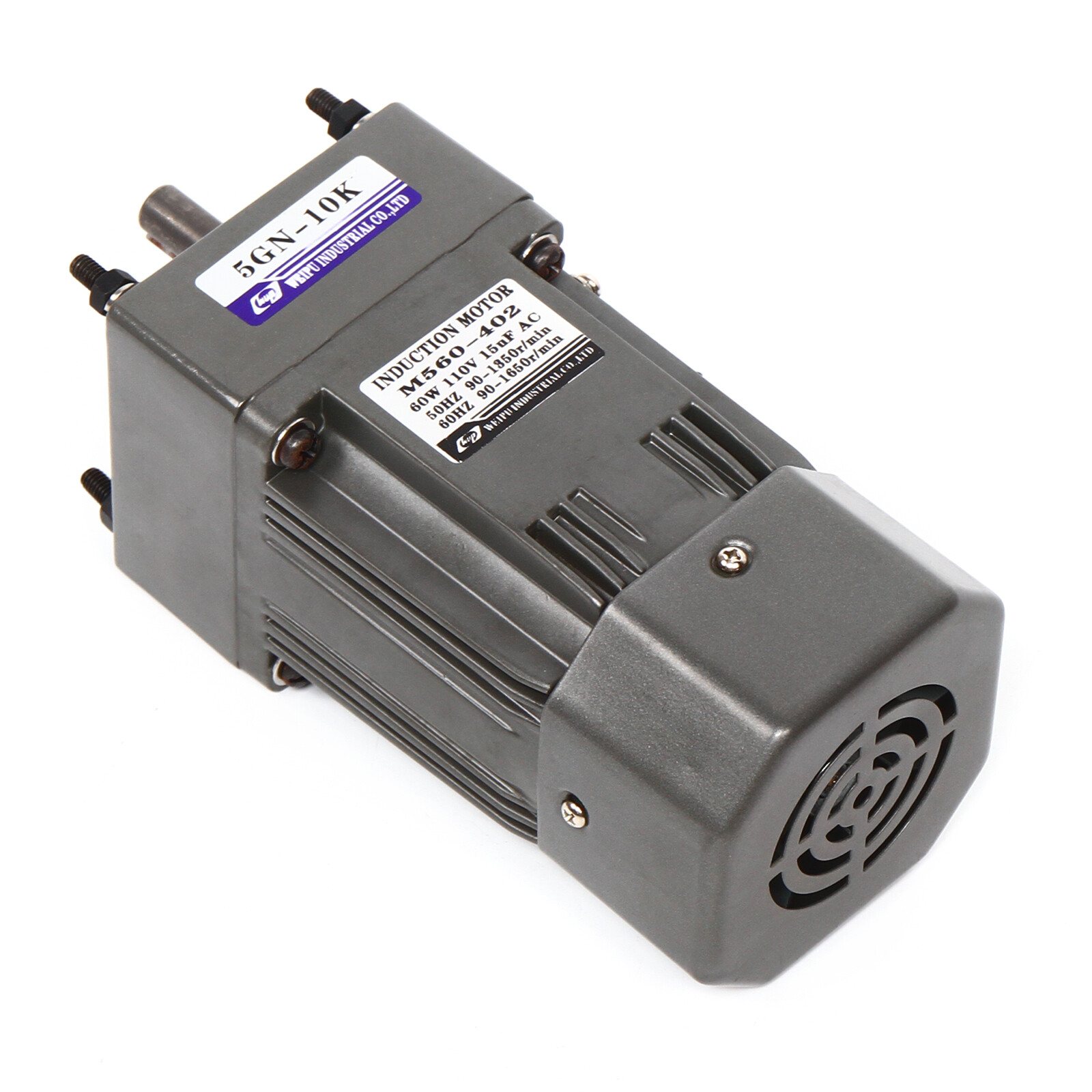 110V 60W AC Gear Motor Electric Variable With Speed Controller Single-phase 1:10