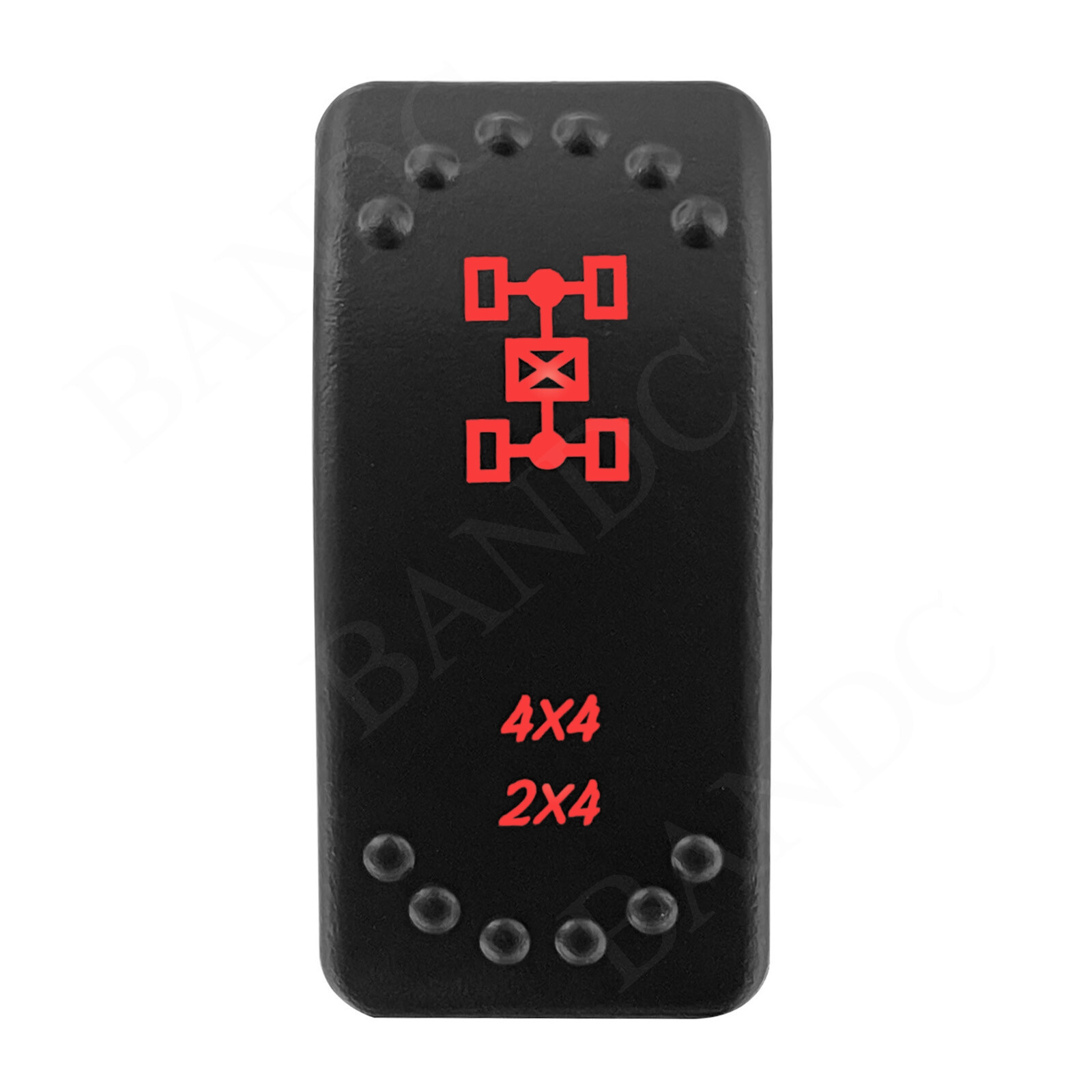 Rocker Switch Button Red Led Light Bar ON OFF 5Pin/7Pin For Car Boat Truck Parts