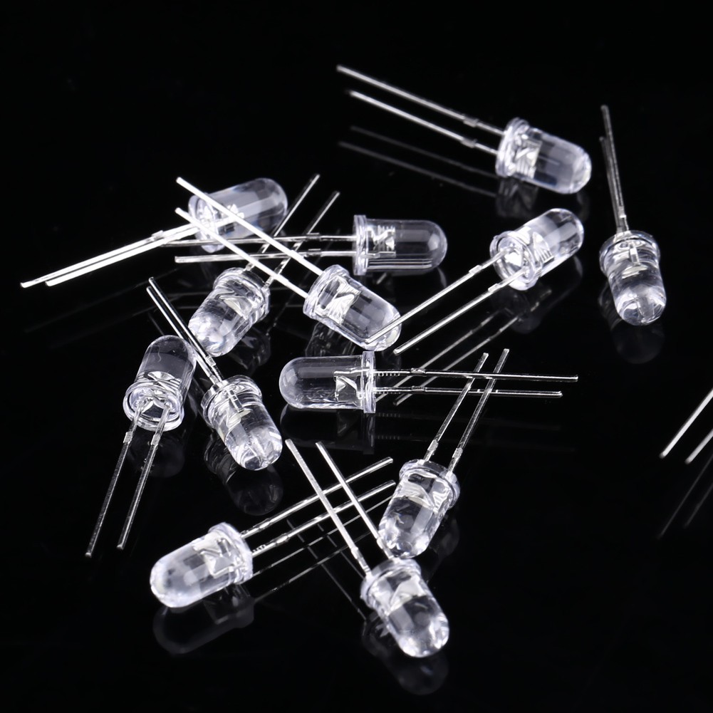 300pcs 3mm 5mm LED Light White Yellow Red Blue Green Assortment Diodes Kit T