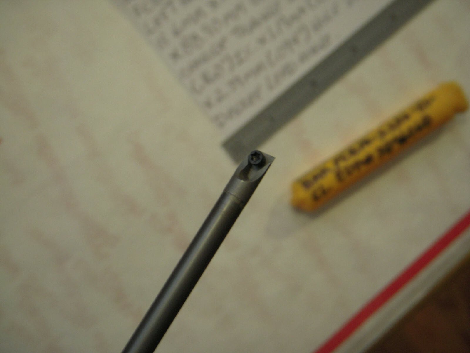 NEW WIDIA USA SOLID CARBIDE SHAFT L.H. BORING BAR FCBM-531251 5L MIN. BORE 6MM