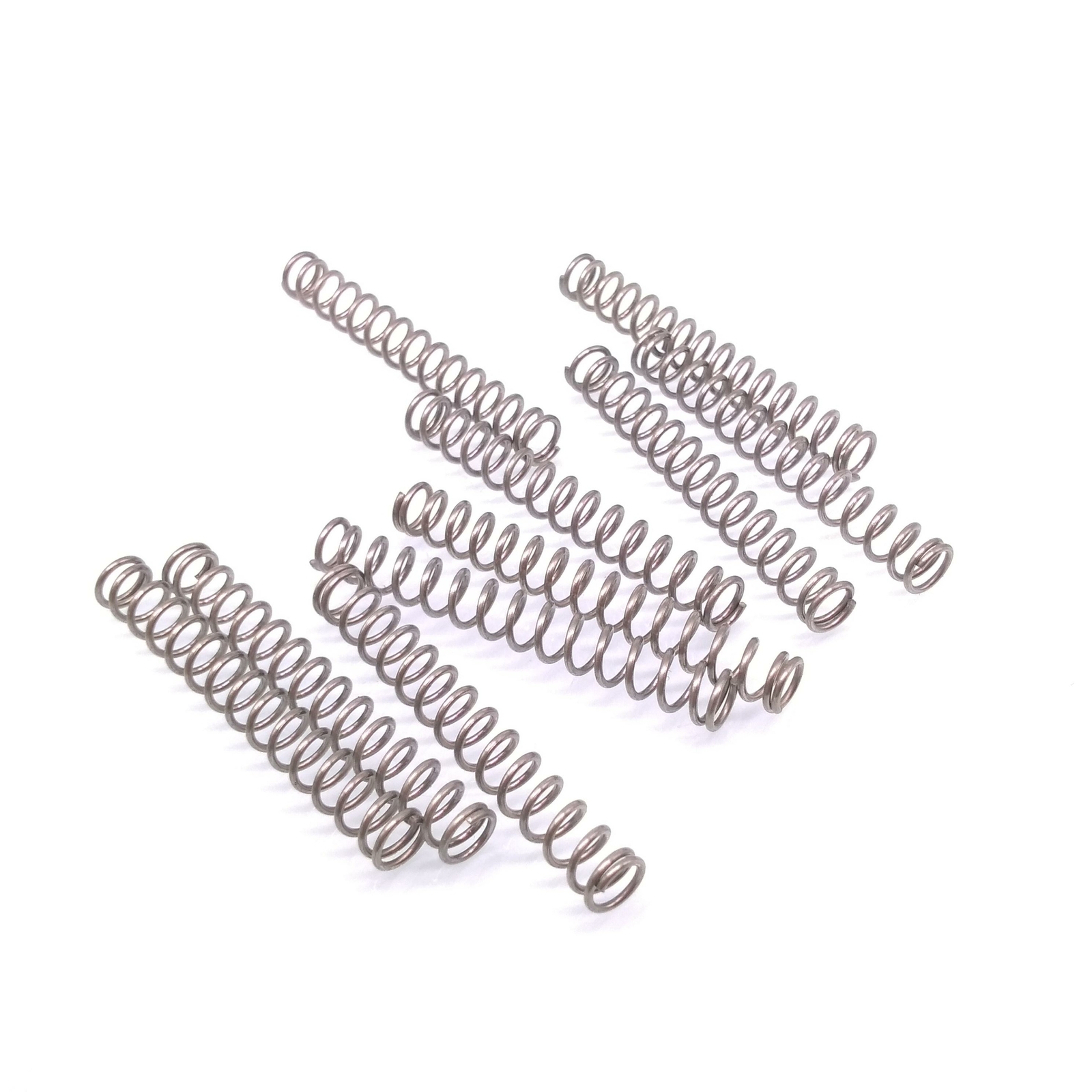 10pcs 0.8mm x 6mm x 50mm Stainless Steel Compression Spring Pressure Spring