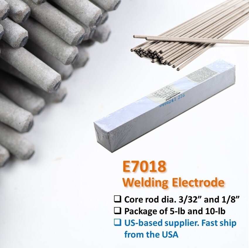 WeldingCity® 5-Lb E7018 Mild Steel Stick Welding Electrode Rod | US Seller Fast