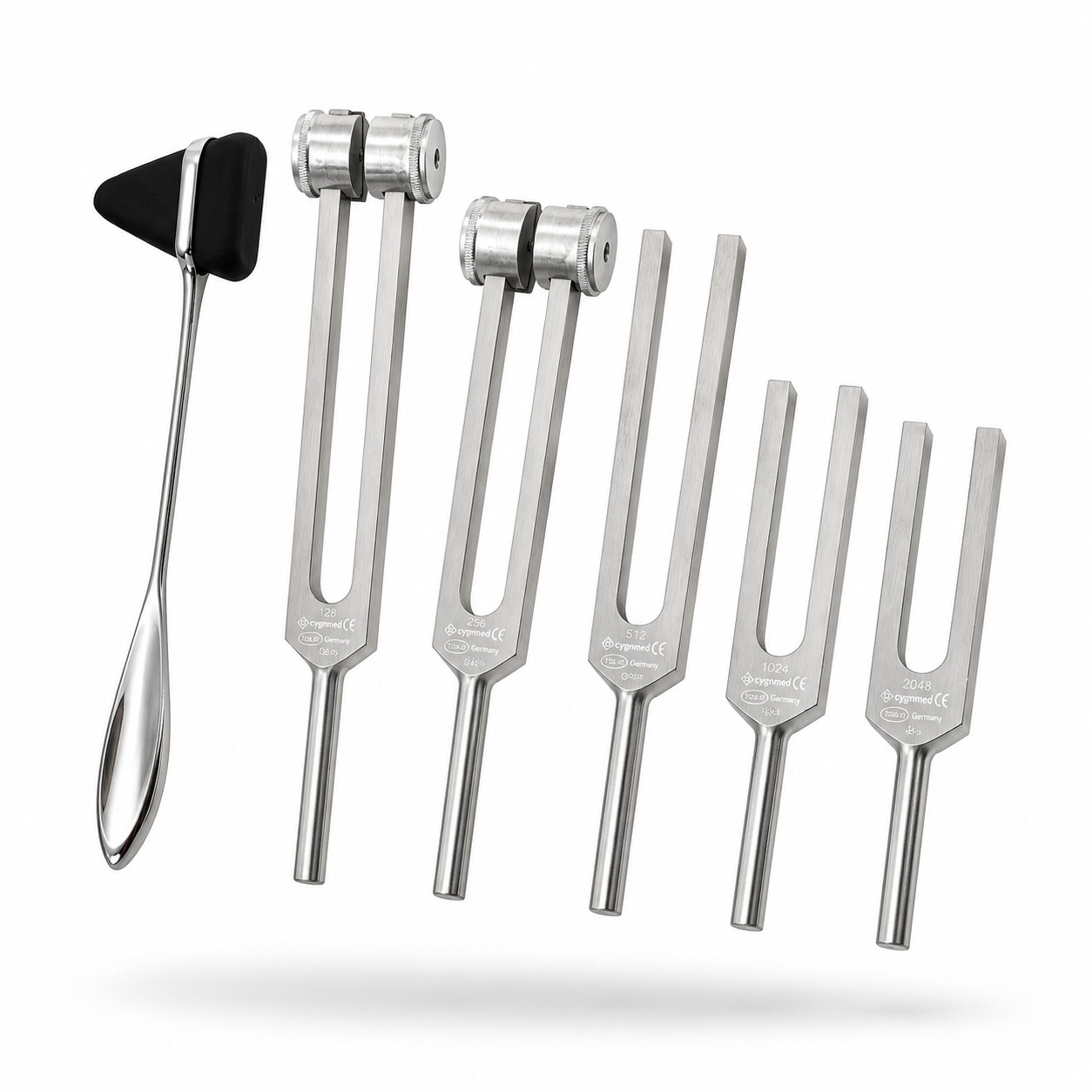 6 Tuning Fork Set Medical Surgical Chiropractic Physical Diagnostic instruments