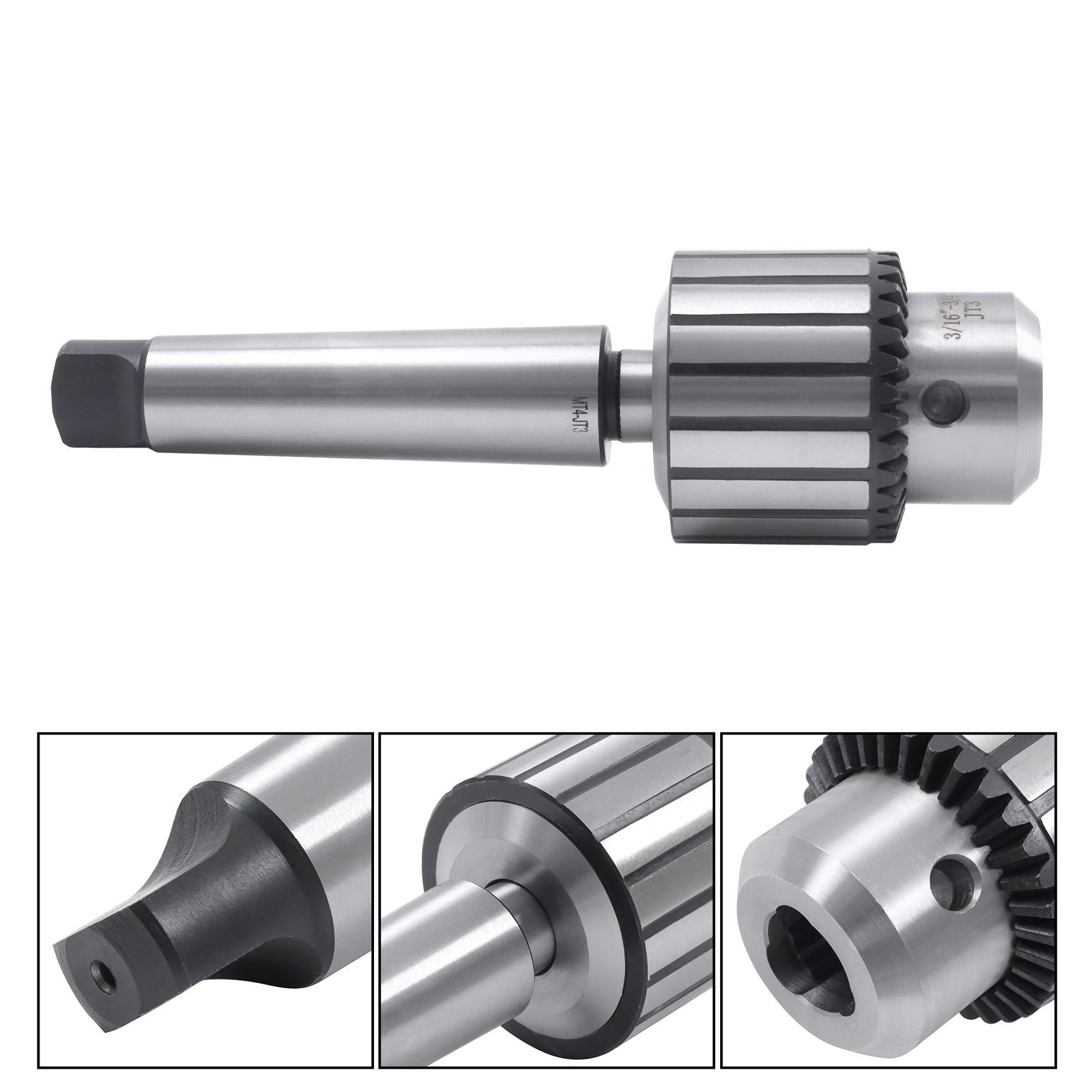3/4″ Heavy Duty Keyed Drill Chuck 4MT Shank Industrial MT4 Shank Chuck Keyed