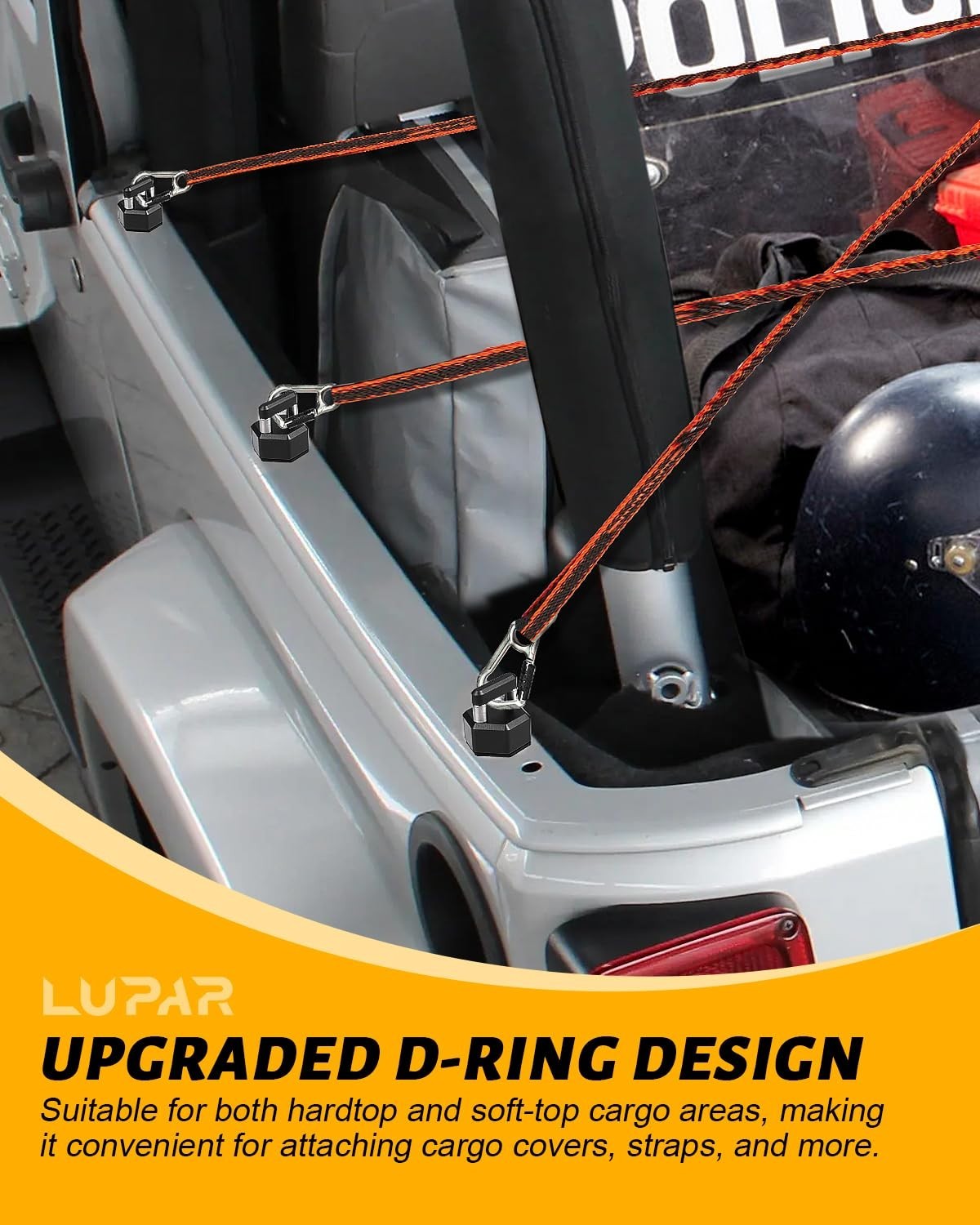 Quick Release Thumb Screw D Ring, Aluminum Hardtop Bolts for Jeep Wrangler JK JL