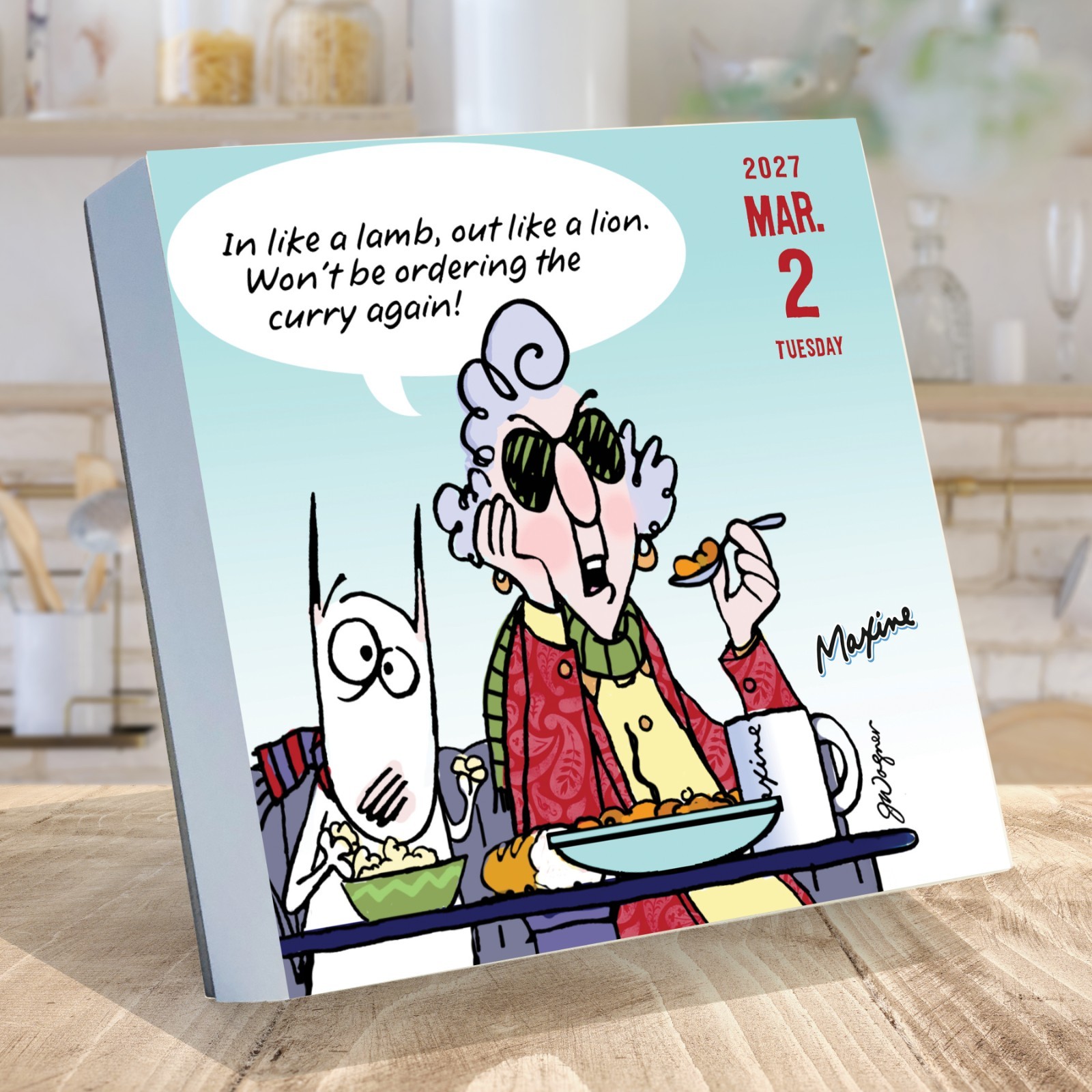 2027 Maxine Daily Desktop Calendar