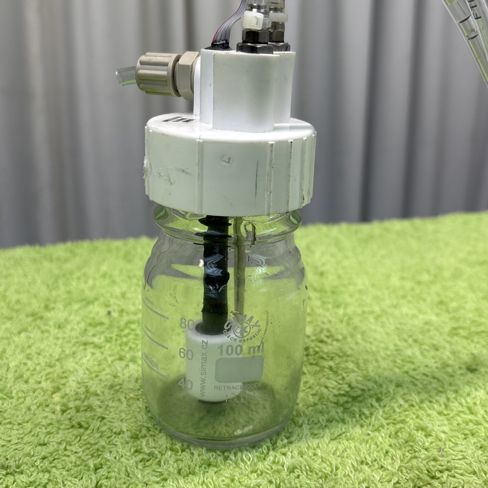 Electrochemical Cell 100 mL glass cell Simax bottle
