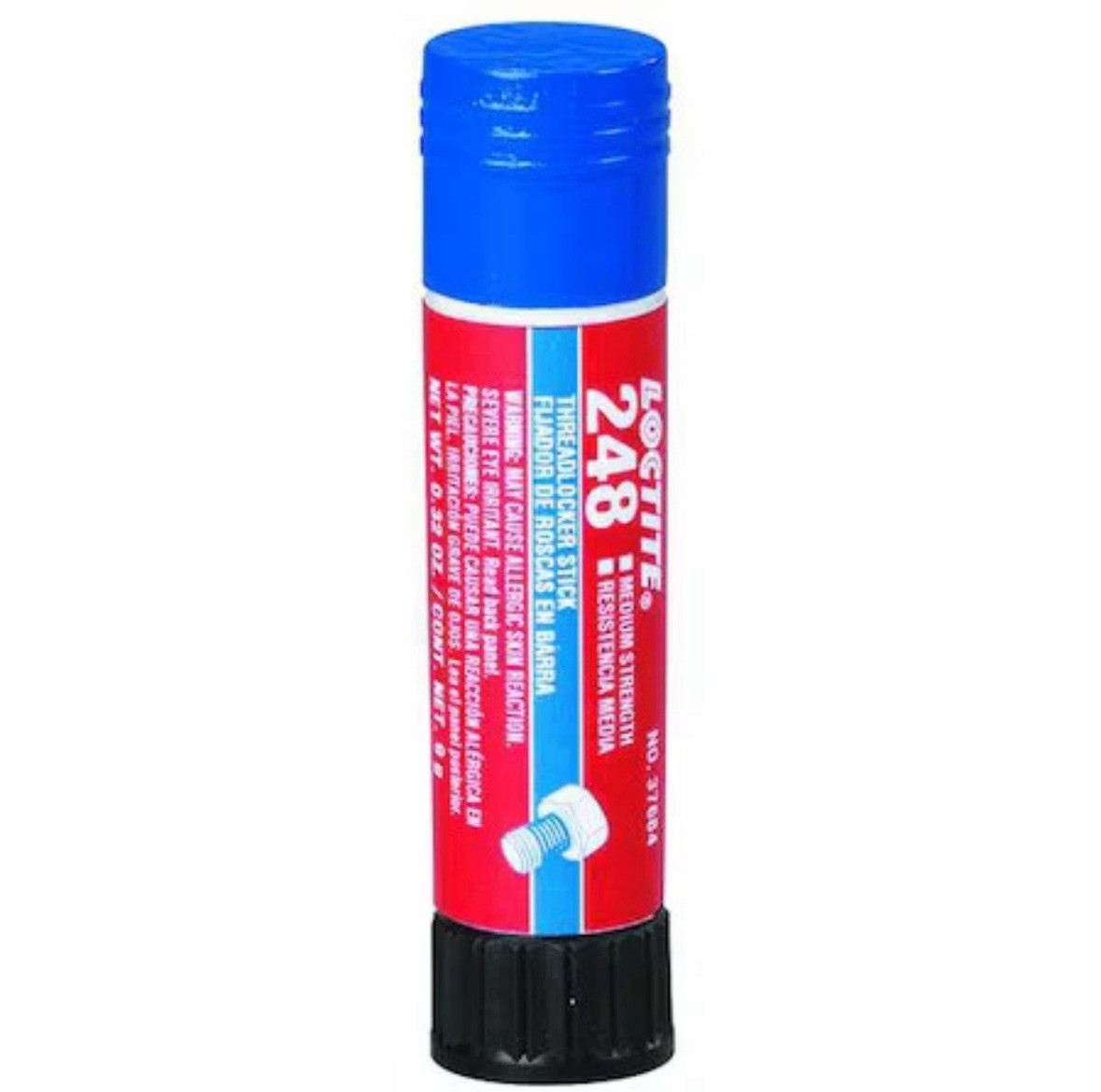Loctite 248 Threadlocker, Blue, Medium Strength, Solid, 0.32 Oz EXP 05/27