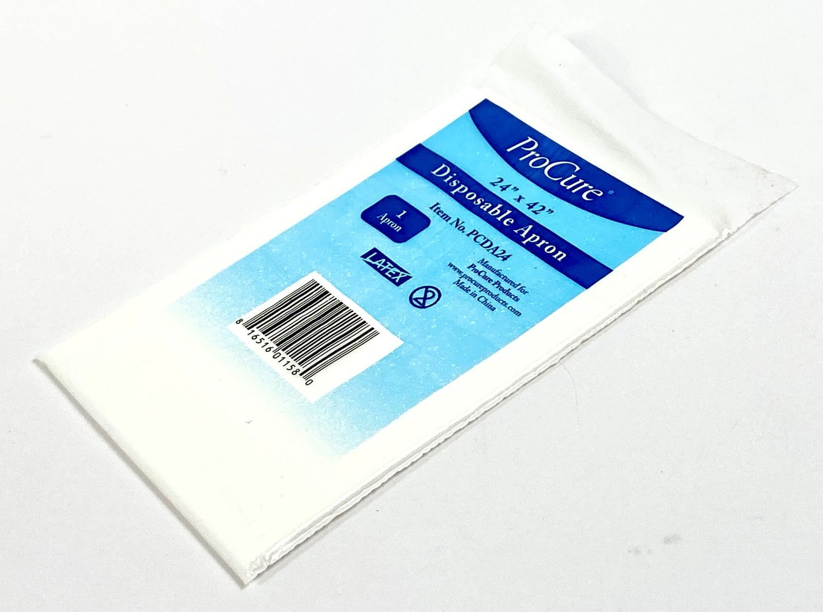 ProCure Disposable Poly Aprons 24 x 42 Inch 100 per Pack Set of 3