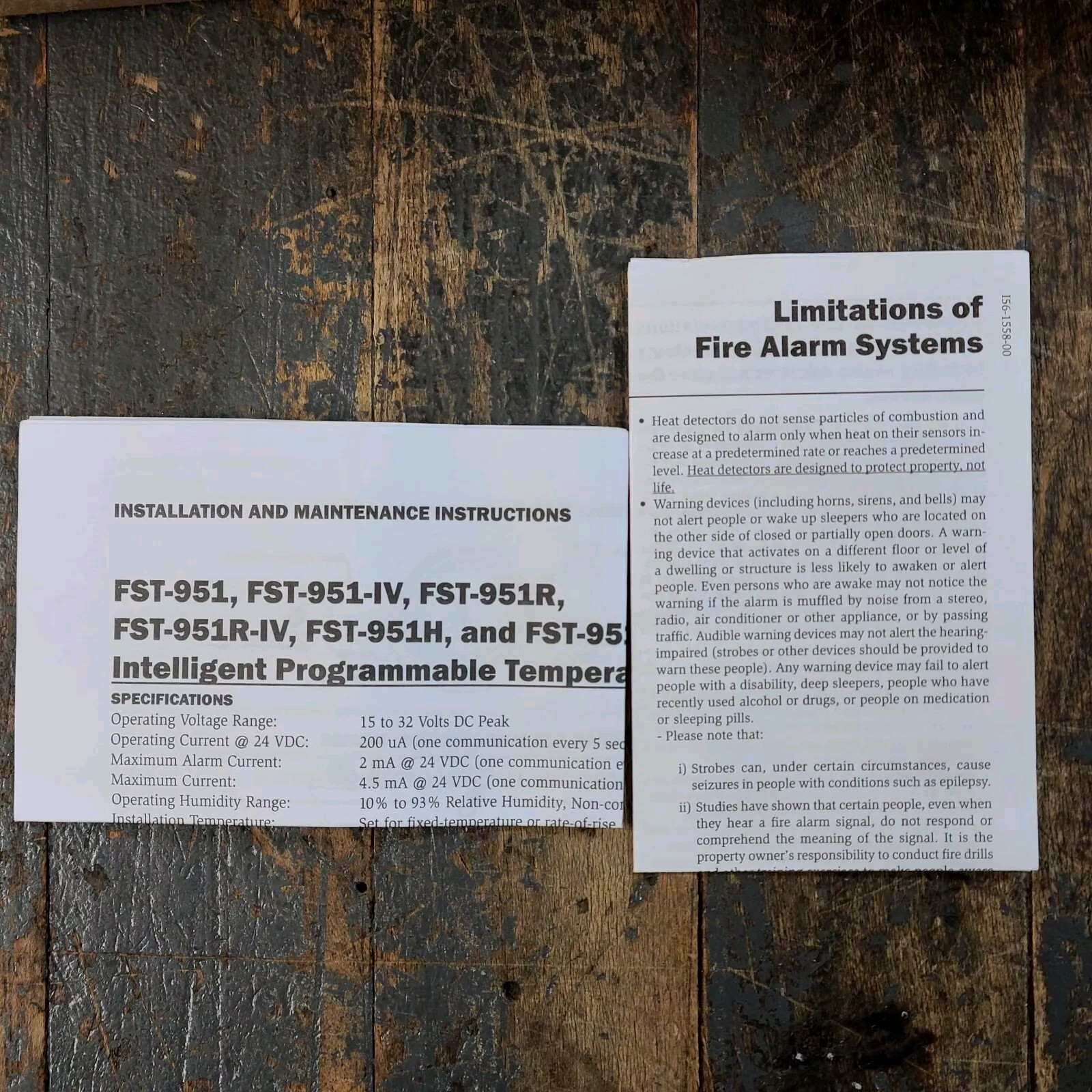NOTIFIER FST-951-BP ADDRESSABLE 135° FIXED TEMP. HEAT DETECTOR BULK PACK OF 10