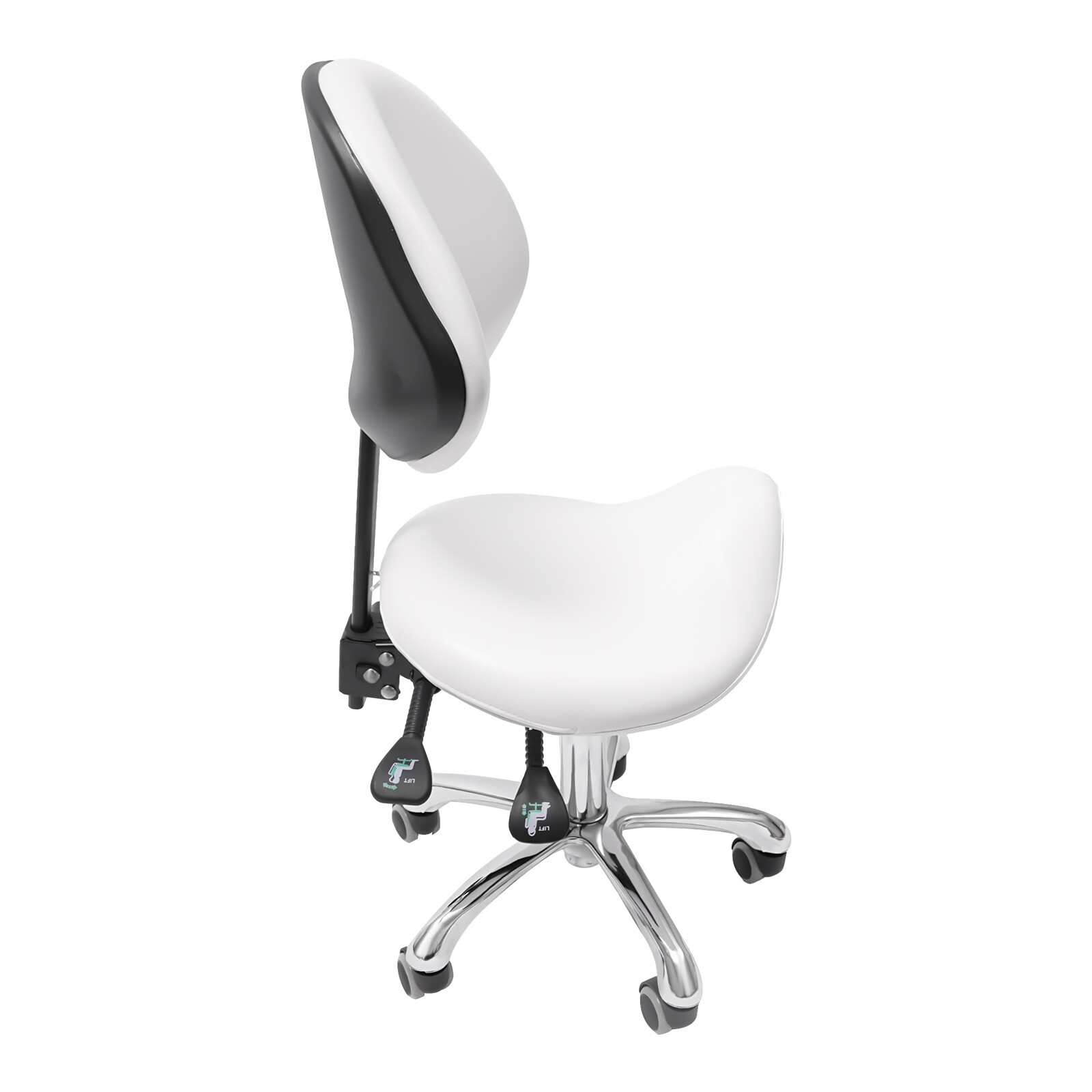Adjustable Saddle Stool Swivel Saddle Stool Saddle Stool Chair 90kg/198.42lbs