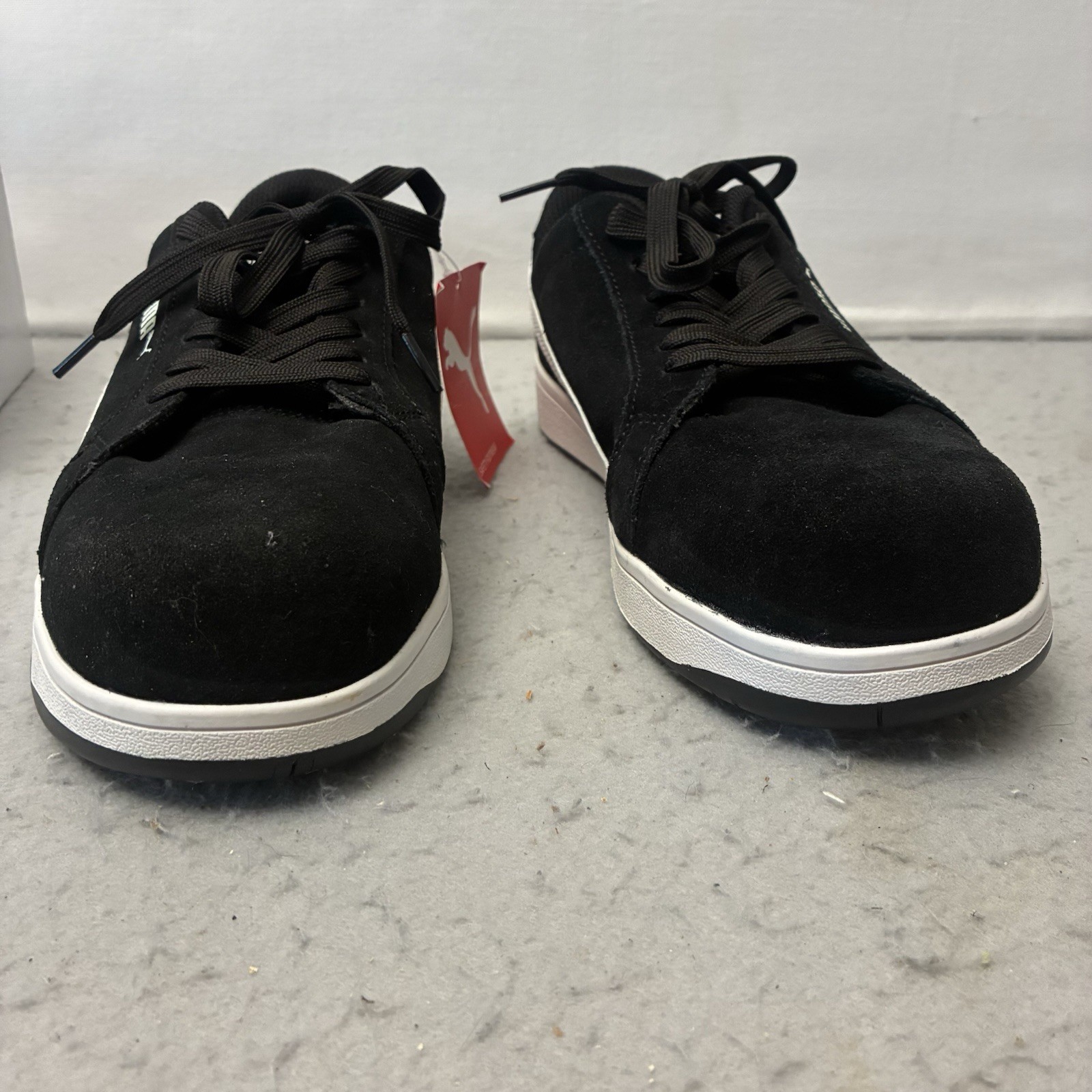 Puma Safety Iconic Suede Black Low 64.001.5 Men’s Size 8.5 Work Shoes EH SR NWT