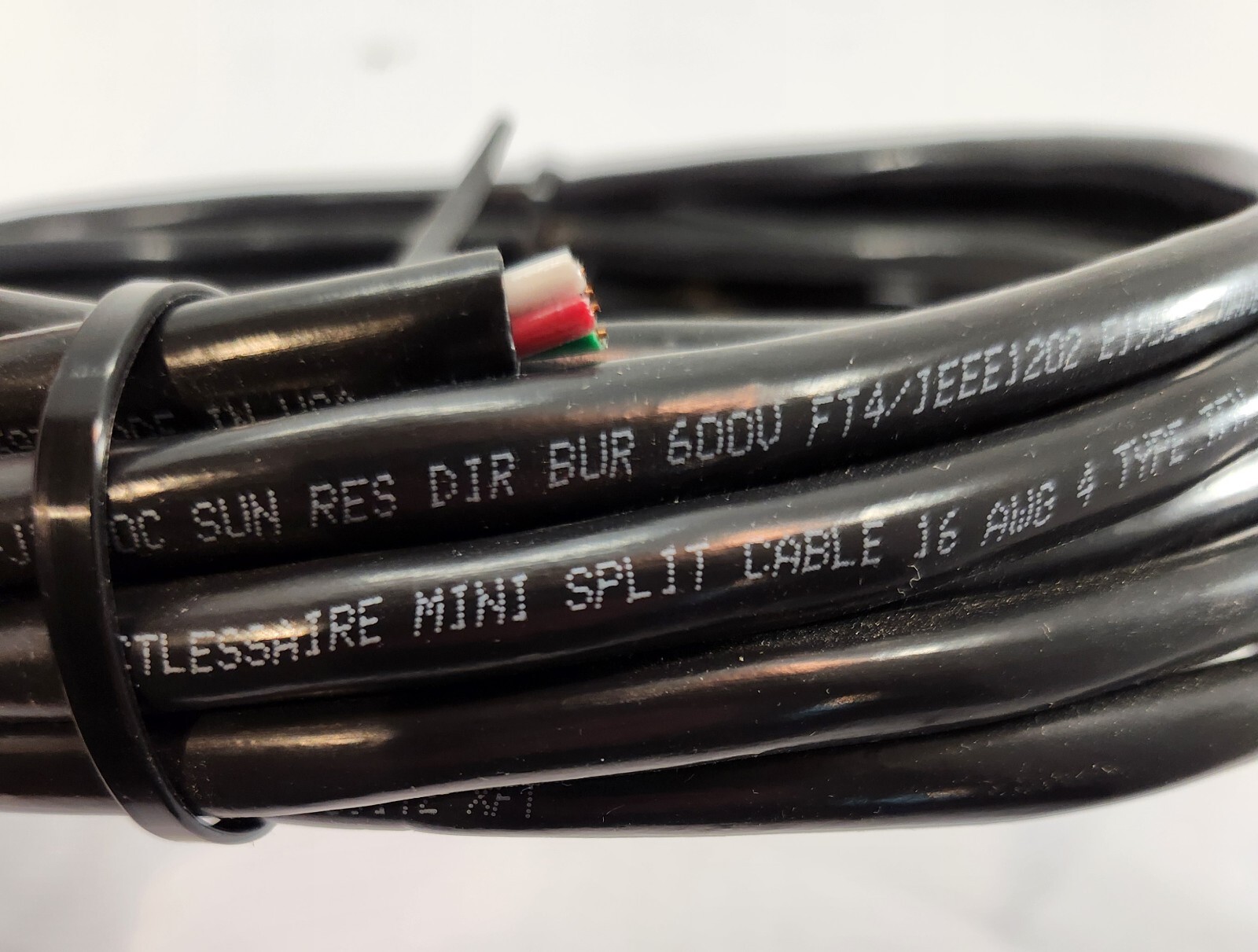 DuctlessAire – E195597 – 22′ Mini Split Cable – Type TC or TC-ER – 16 AWG