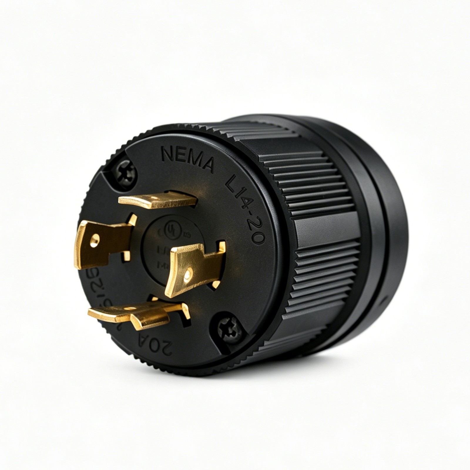 L14-20P Locking Plug 20A 125/250V Heavy Duty Nylon Generator Connector