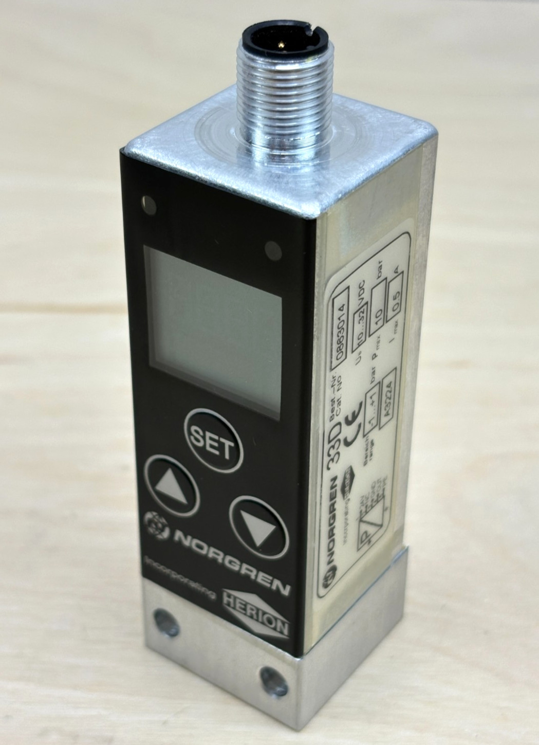 Norgren Herion 33D Pneumatic Pressure Switch, 0-10 Bar (145 PSI), 0863014