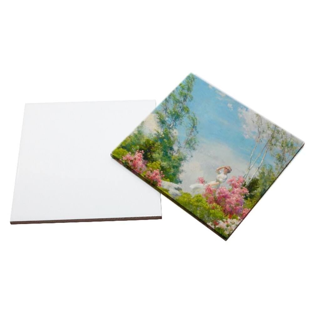 20pcs 4″x4″ Sublimation Blank Square Glossy Tile Dye Heat Transfer Thermal Craft