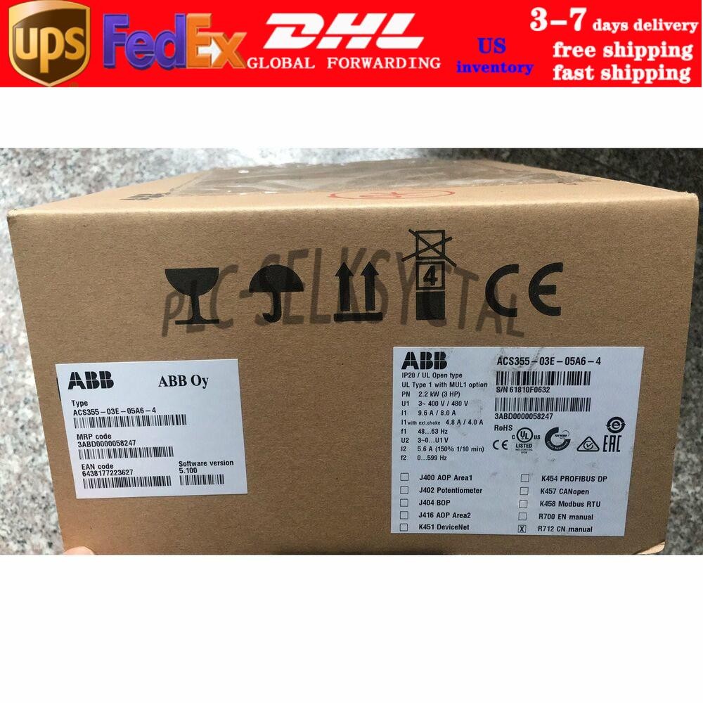 One ACS355-03E-05A6-4 Inverter 2.2Kw New In Box No Keypad