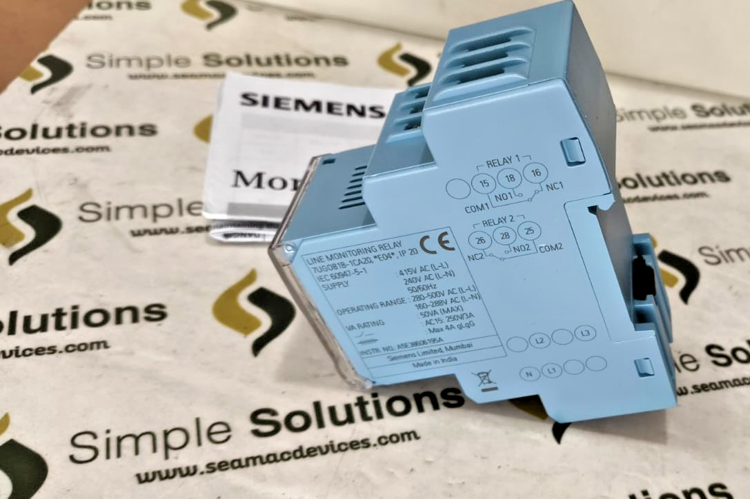 2PCS LOT- Siemens 7UG0818-1CA20 LINE MONITORING RELAY with 2 CO CONTACTS- NEW