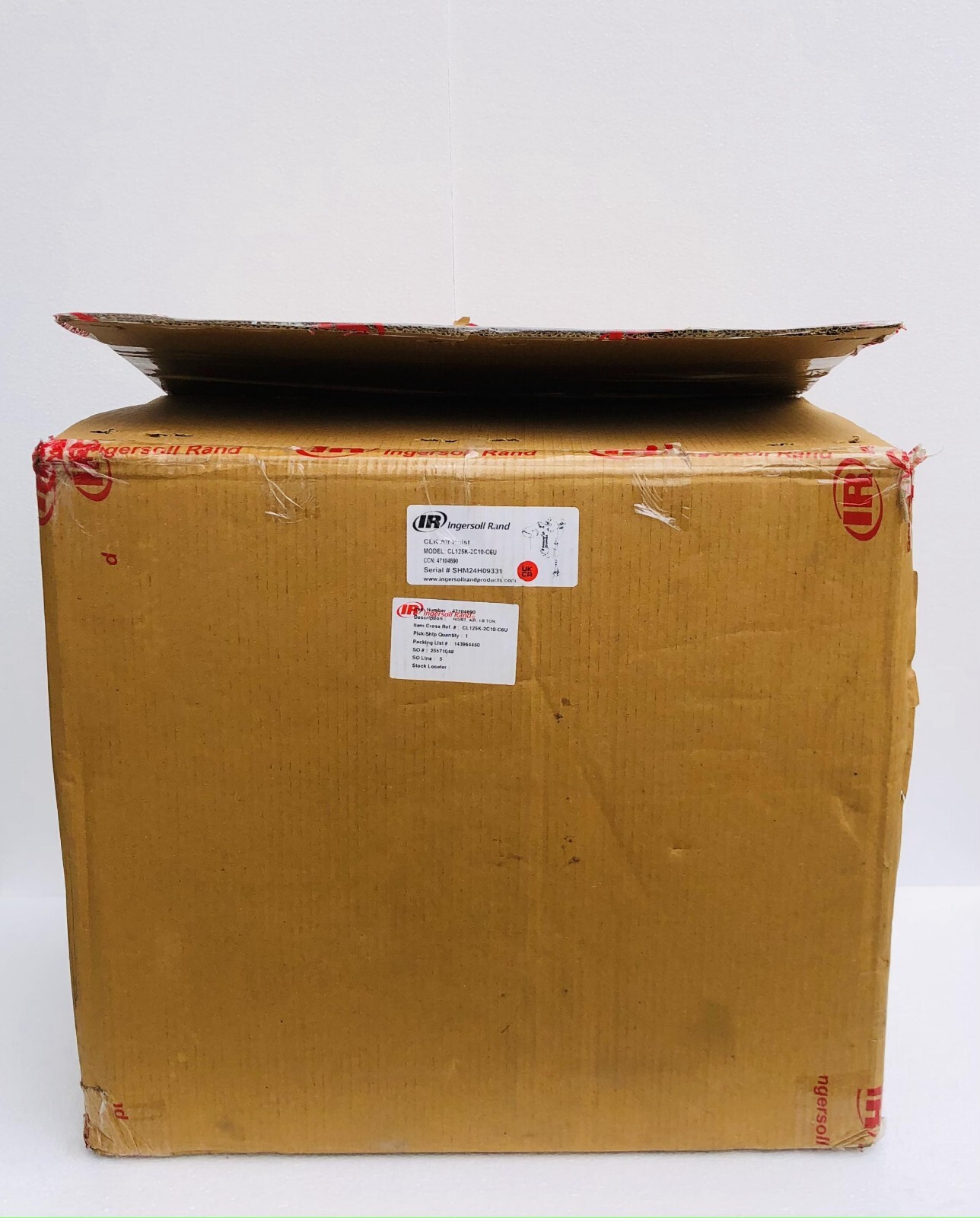 Ingersoll Rand CL125K-2C10-C6U Pneumatic Air Chain Hoist 1/8 Ton 125 Kgs 10 Ft.