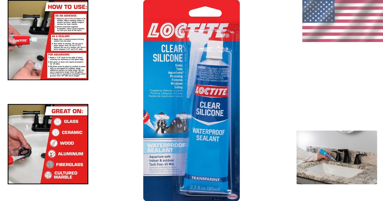 Multipurpose Clear Silicone Sealant – 2.7 oz Tube for Strong Bonds & Repairs