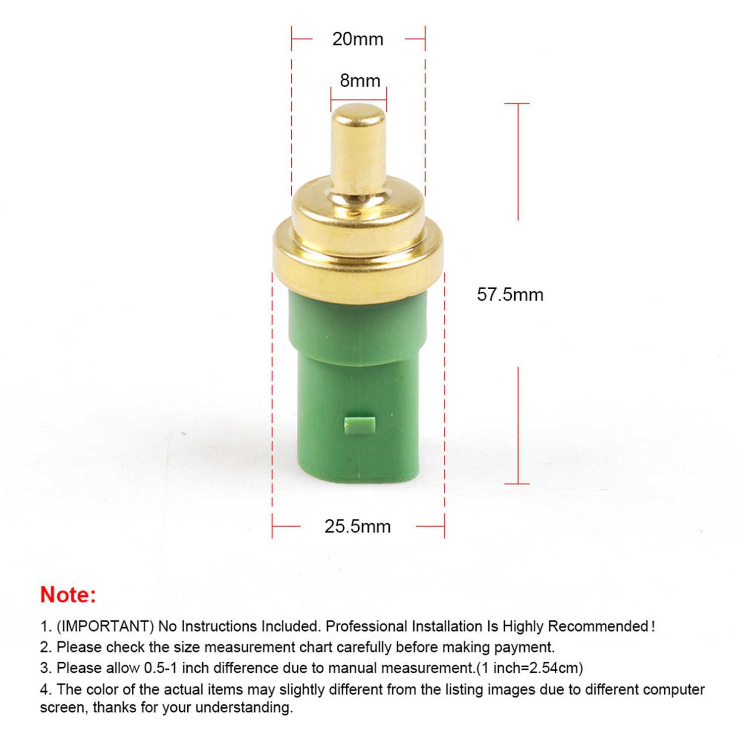 Water Temp Coolant Temperature Sensor 078919501C Fit For Audi A2 A3 A4 A6 TT VW