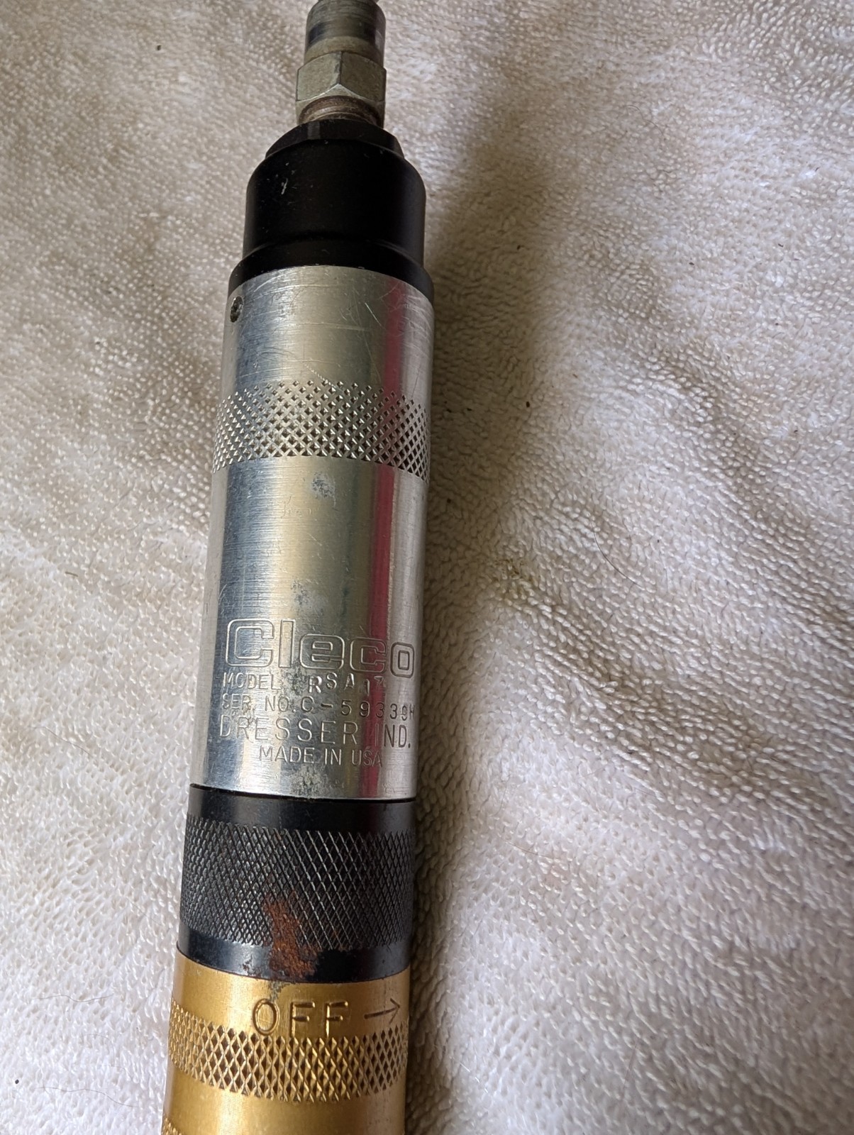 Made In USA Cleco 4Rsa-17 Screwdriver 1/4 Inch Bit Socket Ratchet Nice Impact