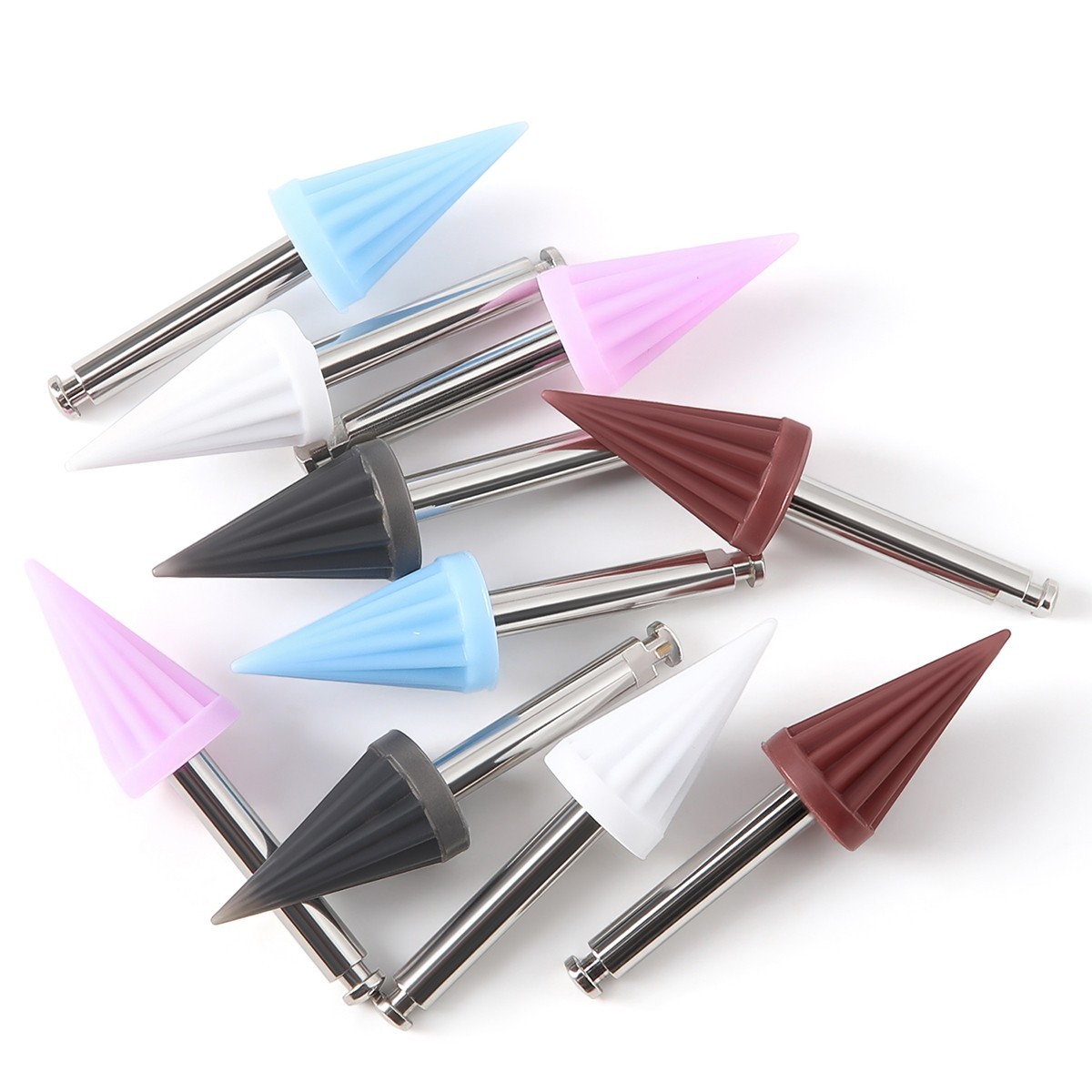 10pc Dental Silicone Rubber Tapered Polishing Prophy Cup RA2.35mm Umbrella Shape