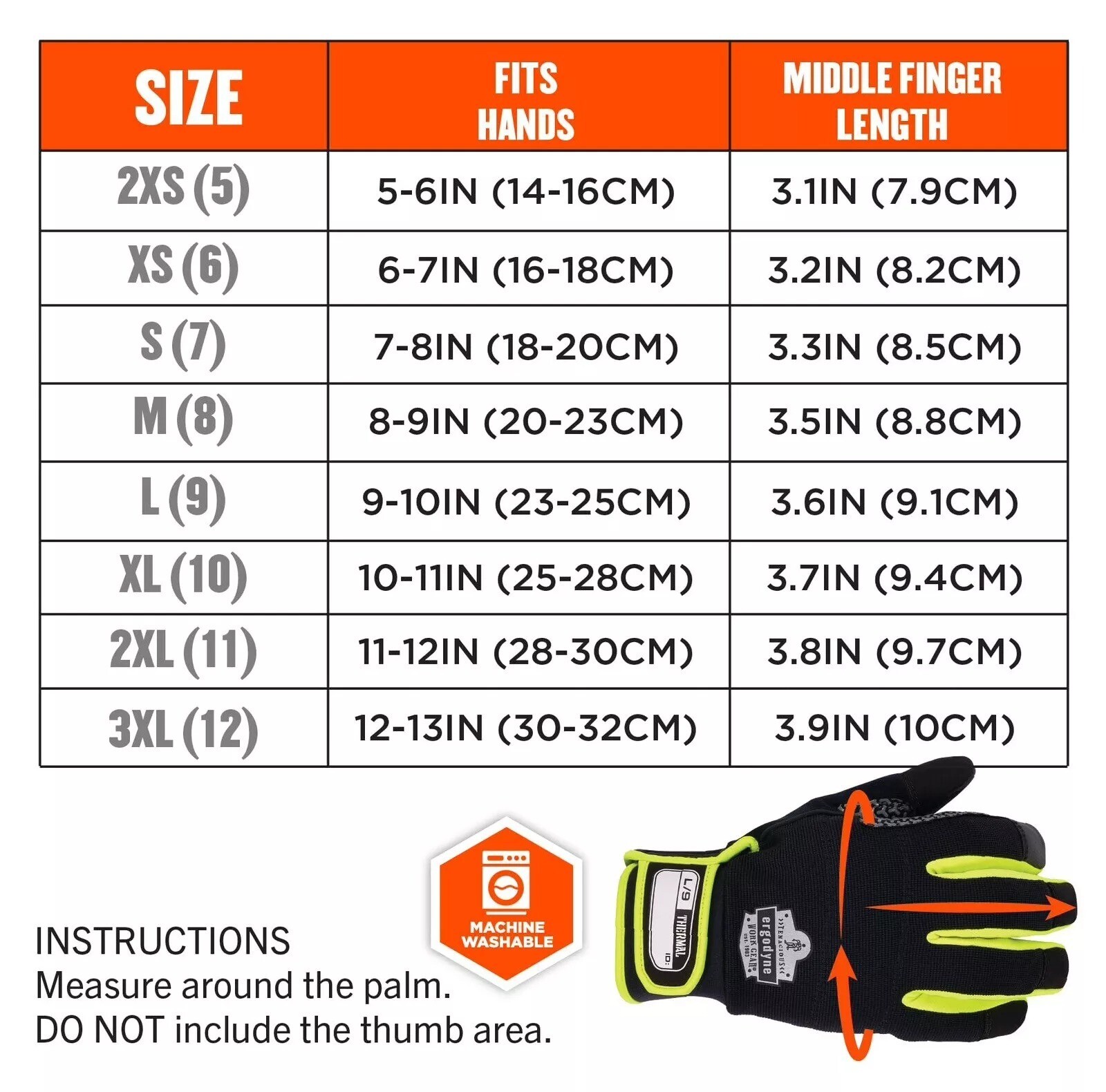 ProFlex 850 Insulated Freezer Touchscreen Work Glove – Small, Large, 2XL