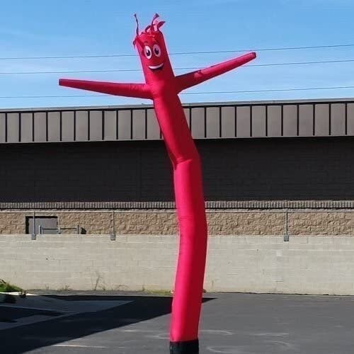 Light Blue 20ft Tall Inflatable Tube Man Air Powered Dancing Guy for Outdoors…