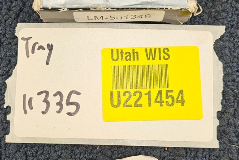 (QTY 2) QJZ LM501349: Cone Cup Tapered Roller Bearing 1.625″ x 2.89″ x 0.77″