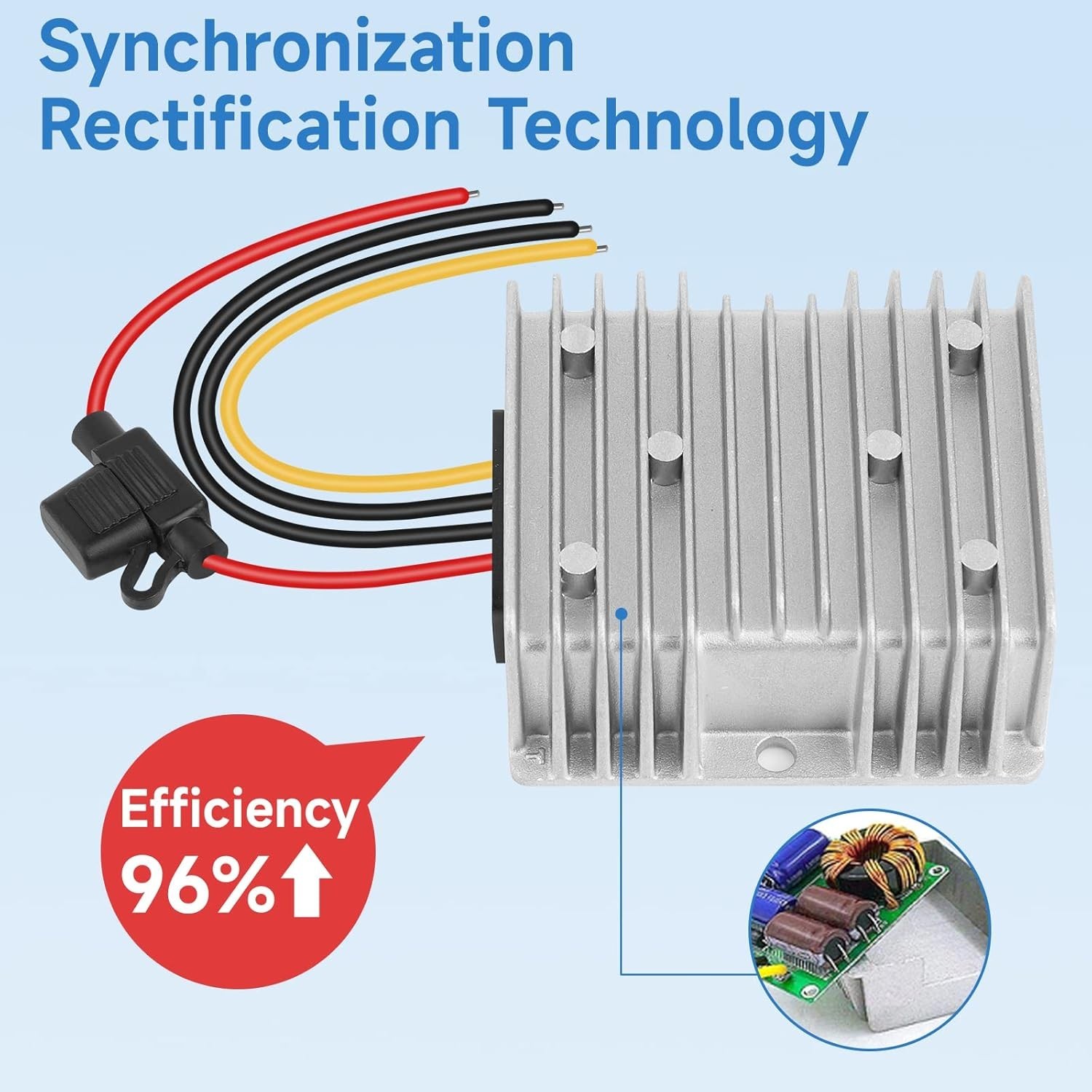 High-Efficiency 240W Step Down Converter 36V/48V to 12V for Golf Carts