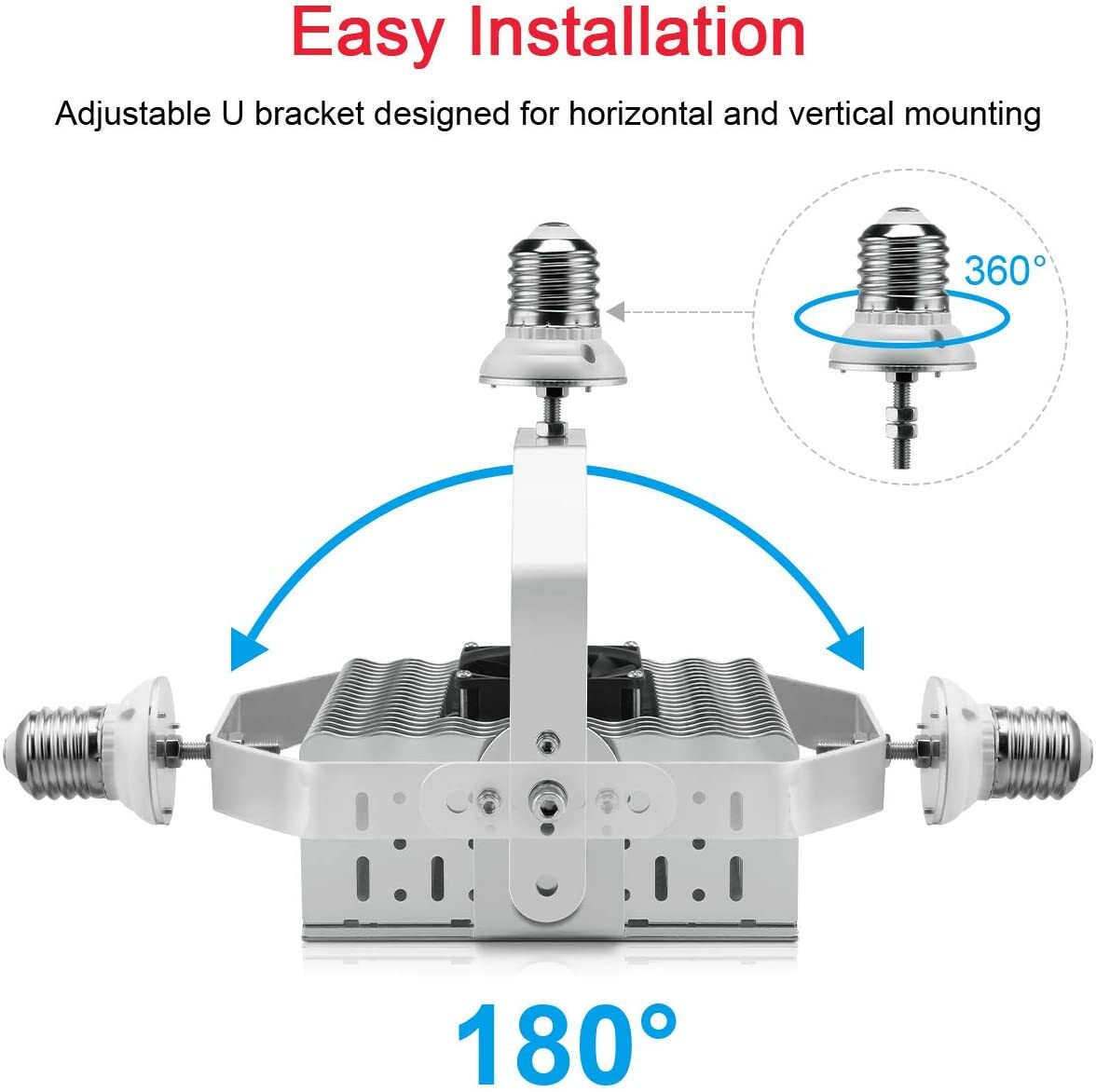 150W Shoebox LED Retrofit Kit Lights 600W MH/HPS Equiv 5000K Daylight 22500LM
