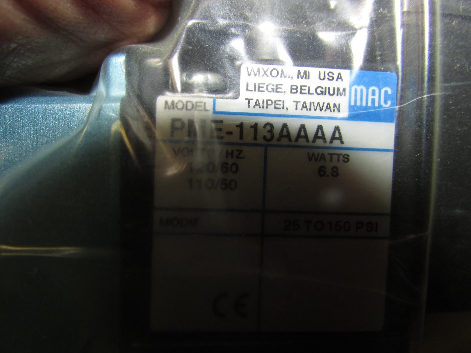 MAC 811C-PM-224CA-152 SOLENOID VALVE