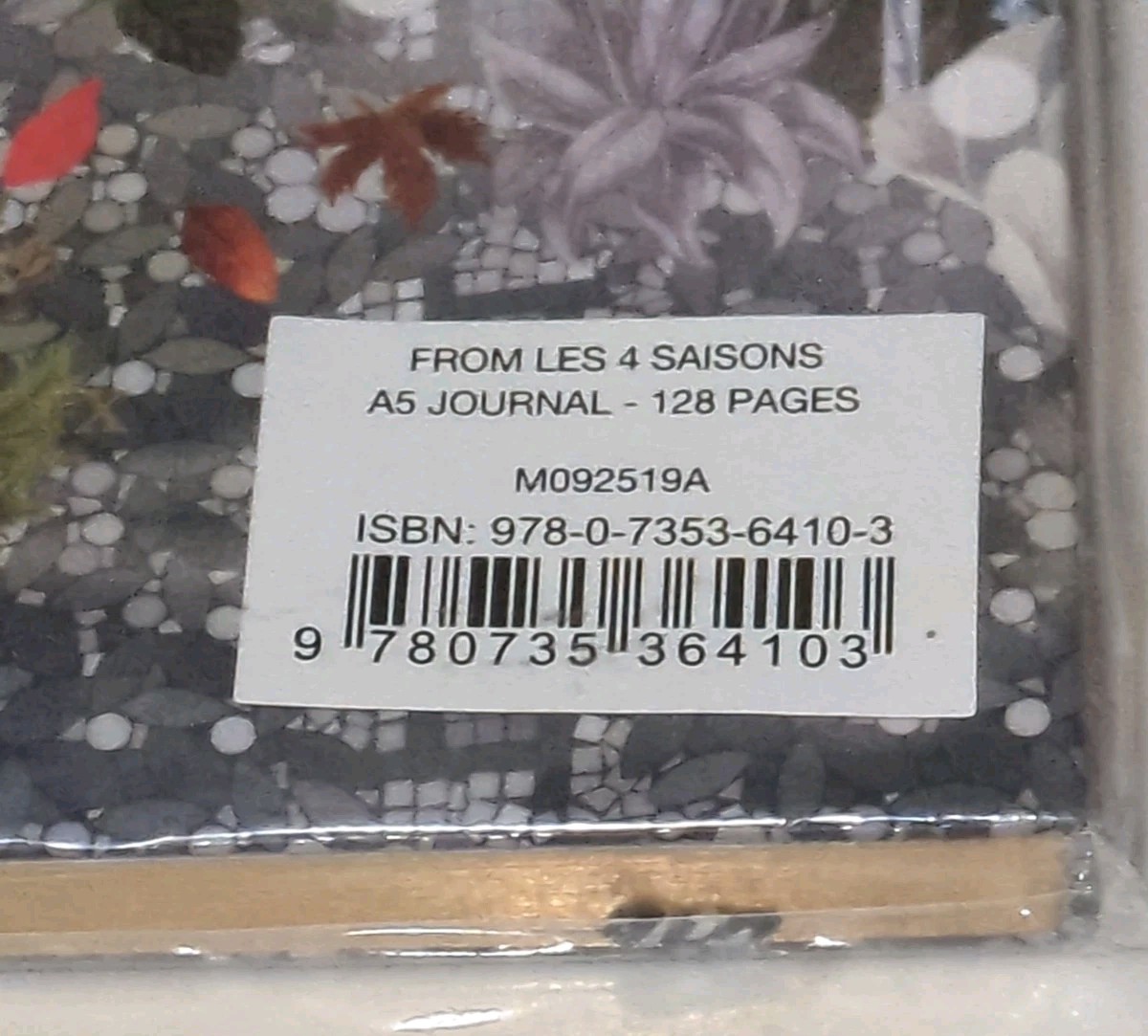 Christian Lacroix A5 Size Les 4 Saisons Four Seasons Theme Journal 128 Pages NWT