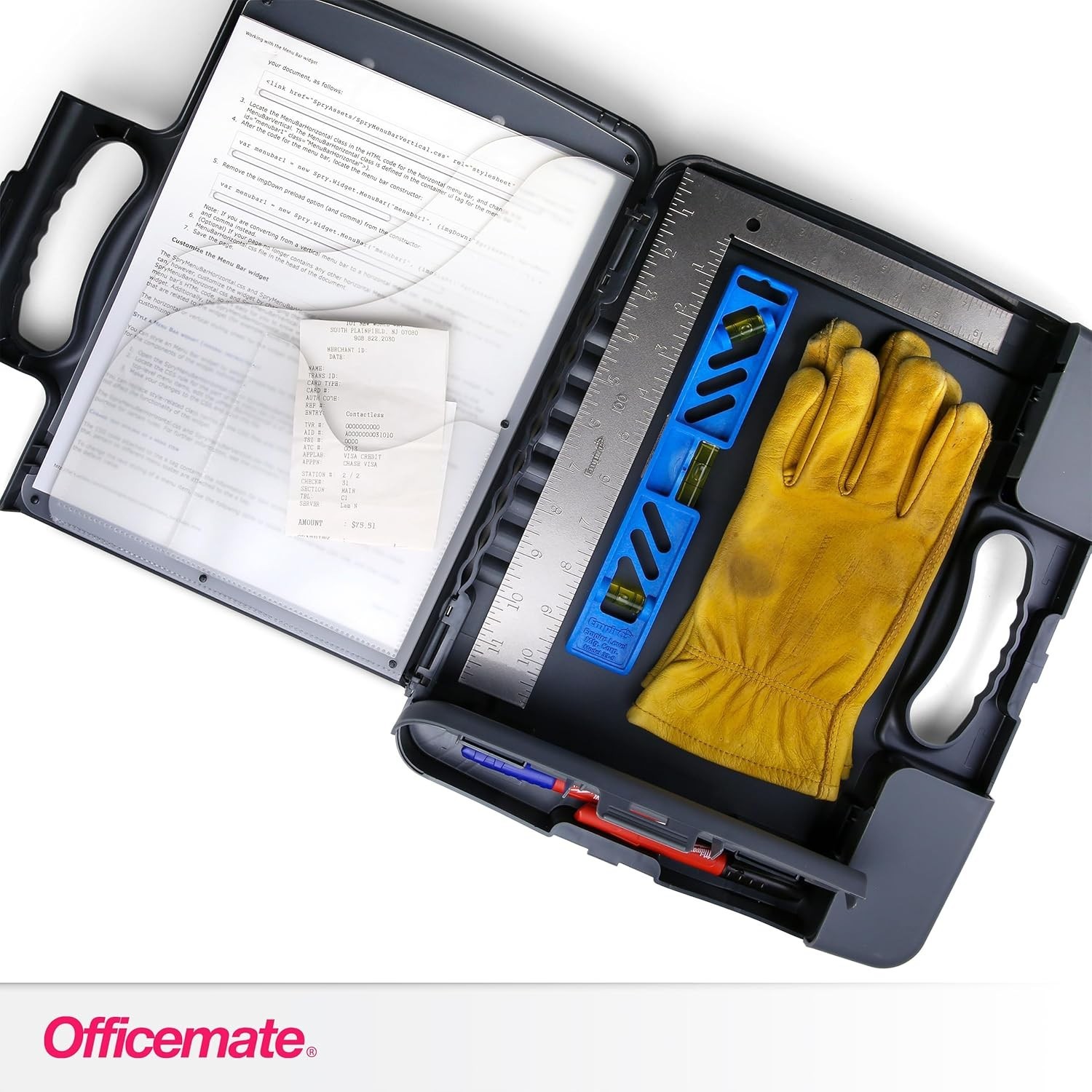 Lightweight A4 Clipboard Storage Case with Strong Metal Clip for Everyday Use