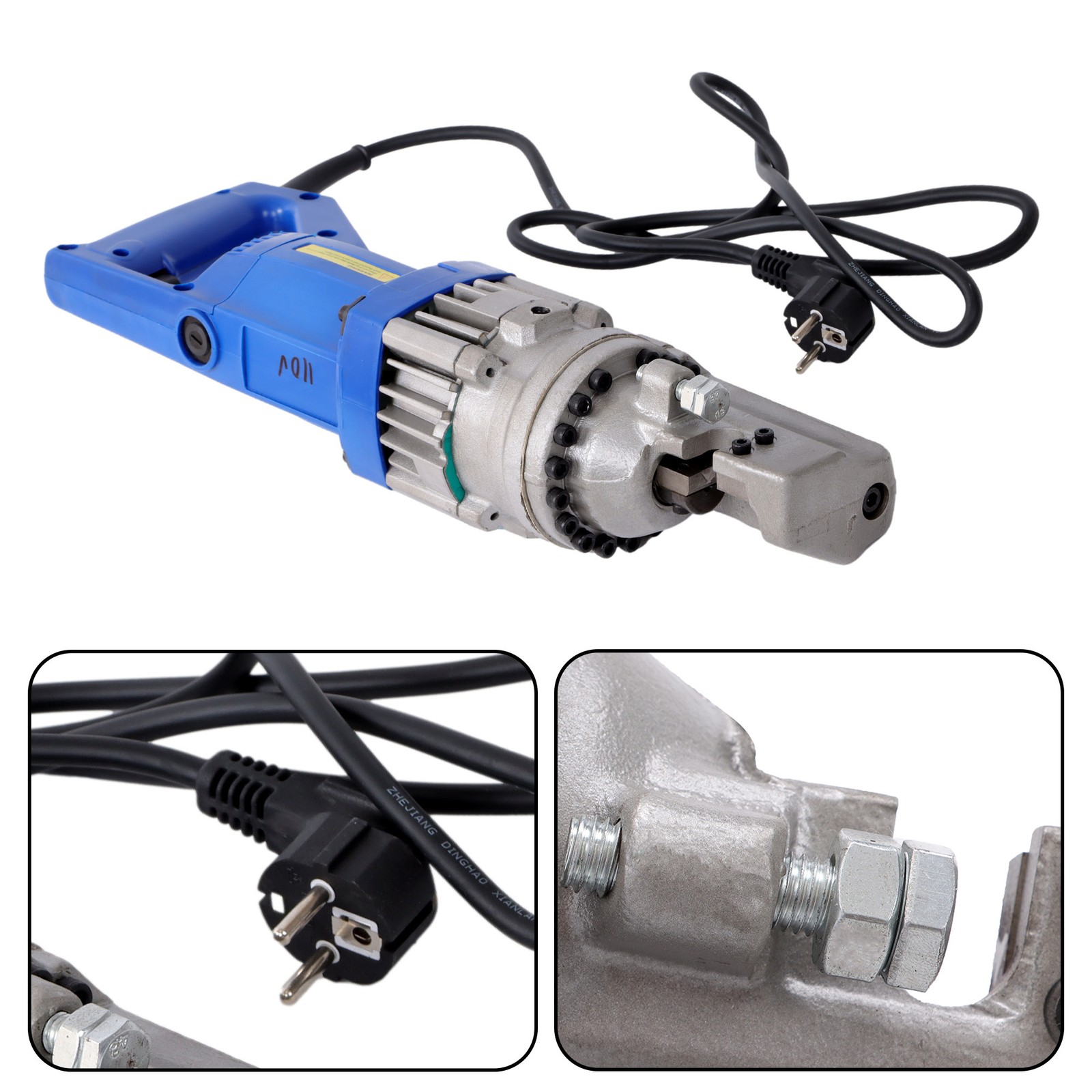 RC-16 Portable Electric Hydraulic 16mm Rebar Cutter 900W 5/8″ Cutting Range