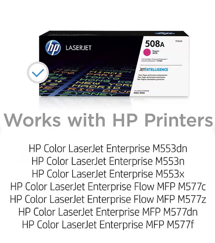 HP LaserJet 508A Magenta Toner Cartridge (CF363A) M552, M553 New FAST SHIP!!