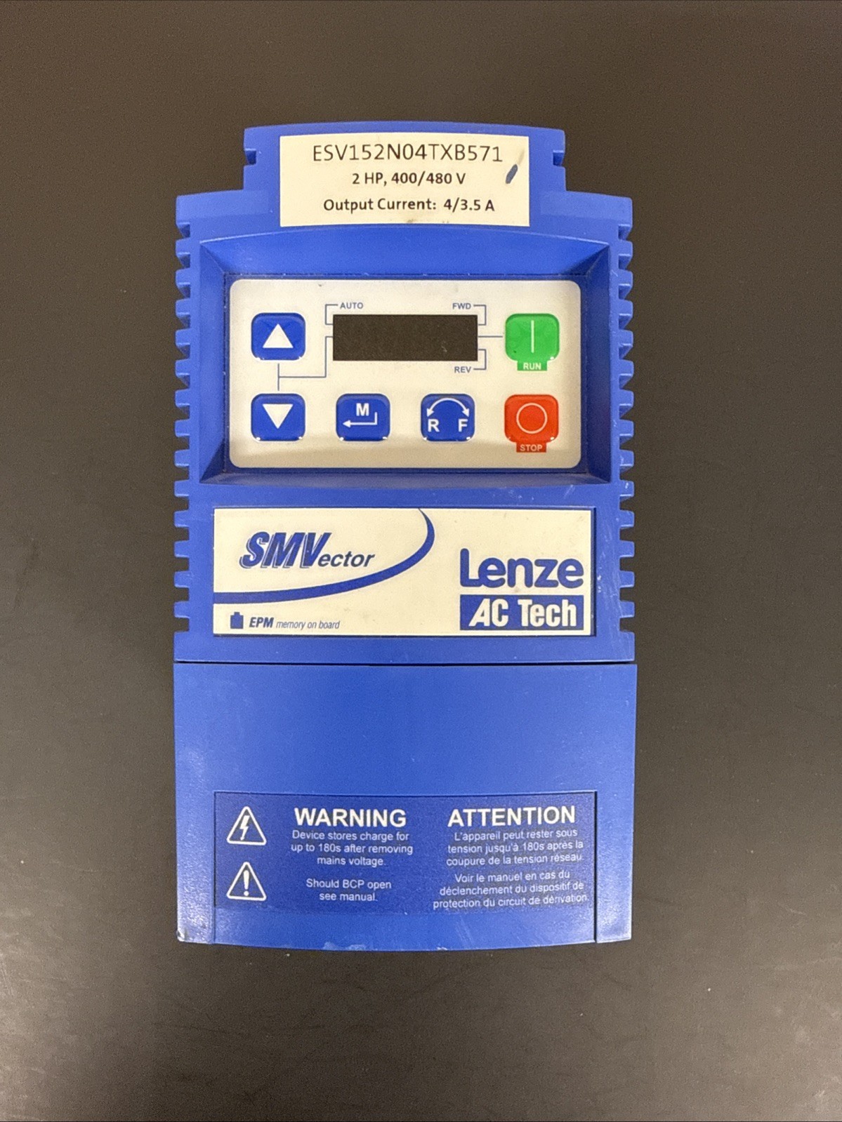 Lenze AC Tech VFD ESV152N04TXB571 Variable Frequency Drive VFD