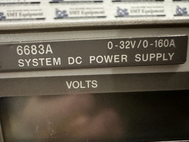 HP System DC Power Supply – 6683A – 0-32V/0-160A w/Warranty
