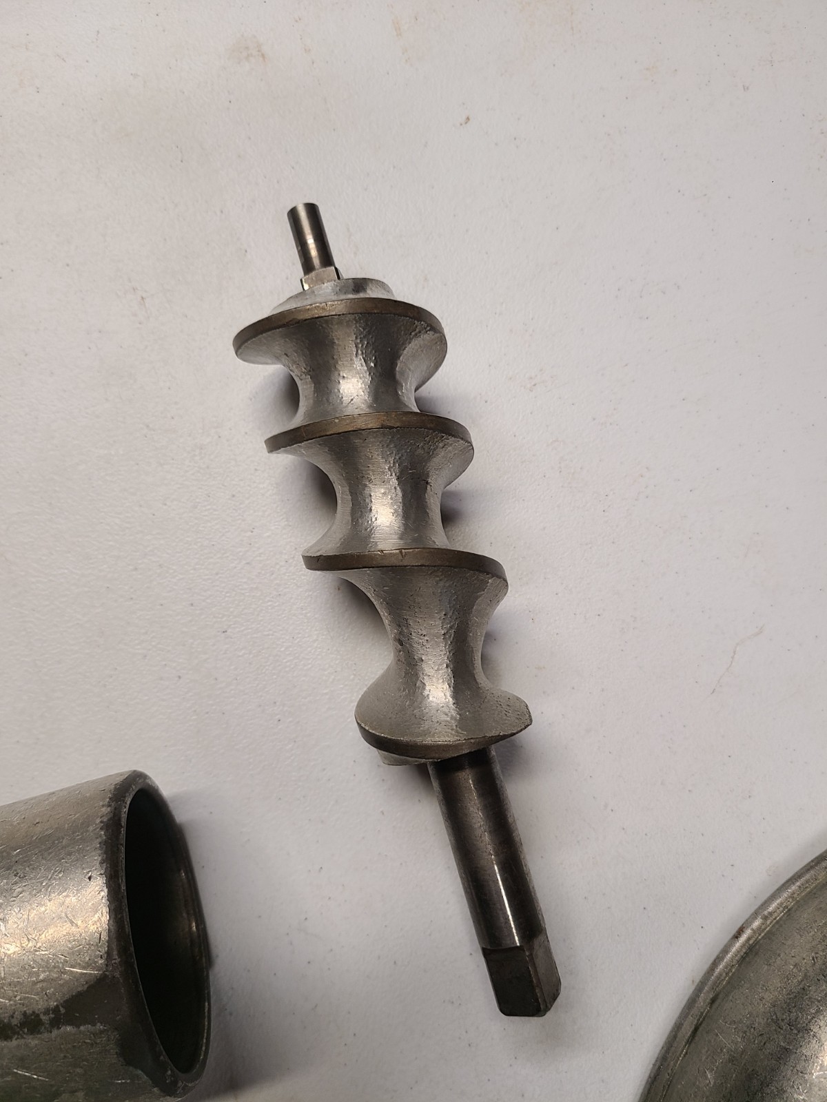 HOBART Meat Grinder Attachment And Tray See Details And Pictures